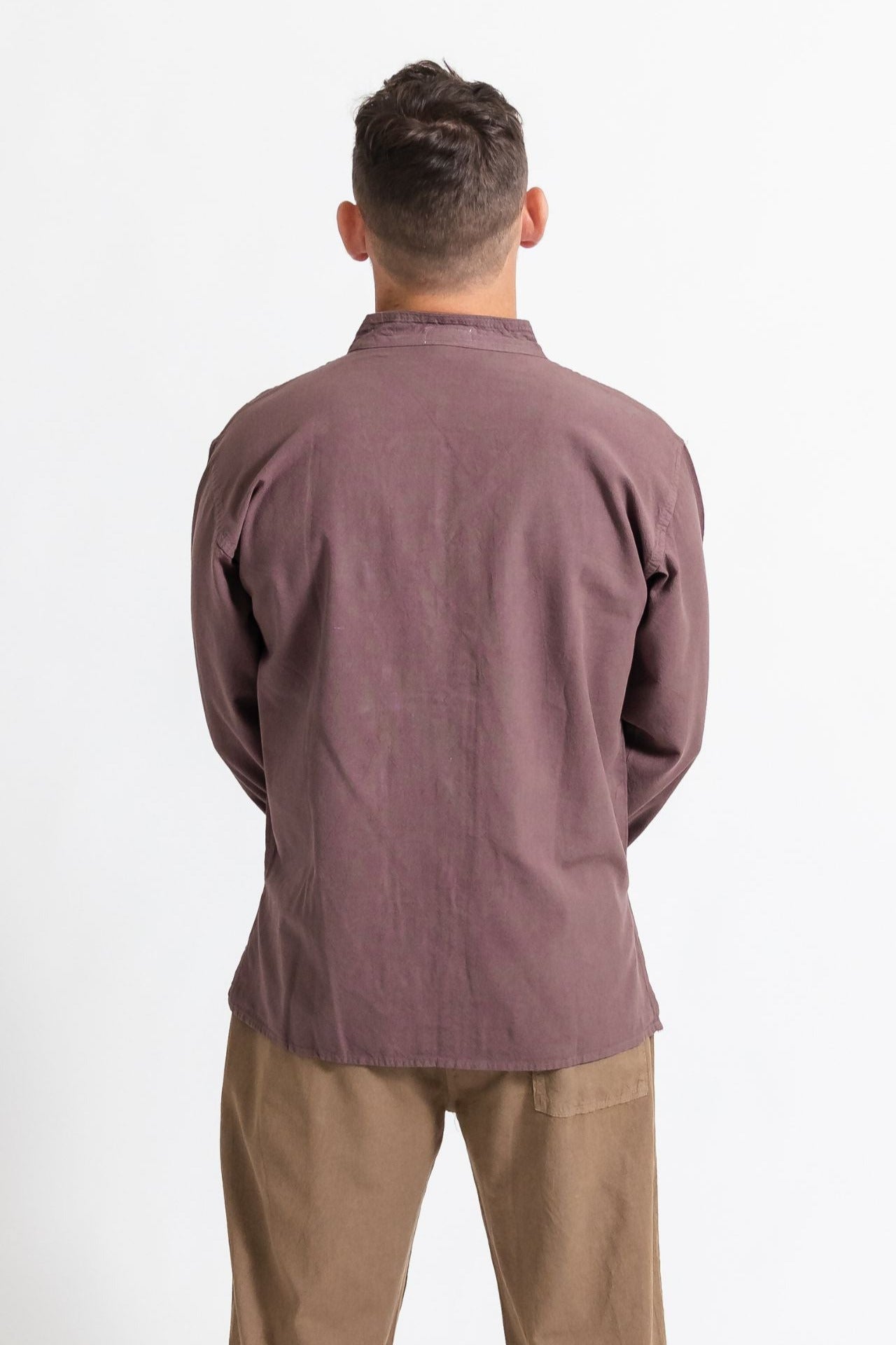 Surya Ethical Long Sleeve Cotton 'Diego' Shirt - rear view