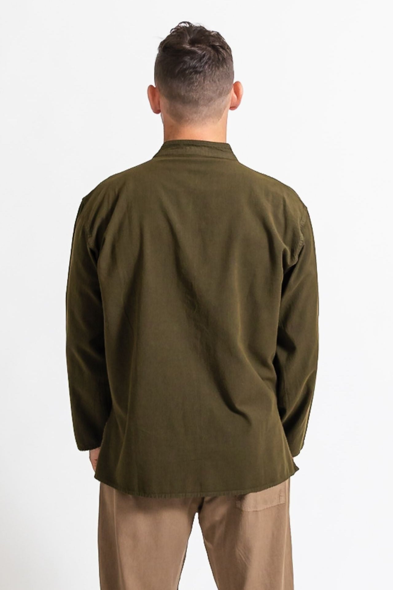 Surya Long Sleeve Cotton 'Diego' Shirt - rear view