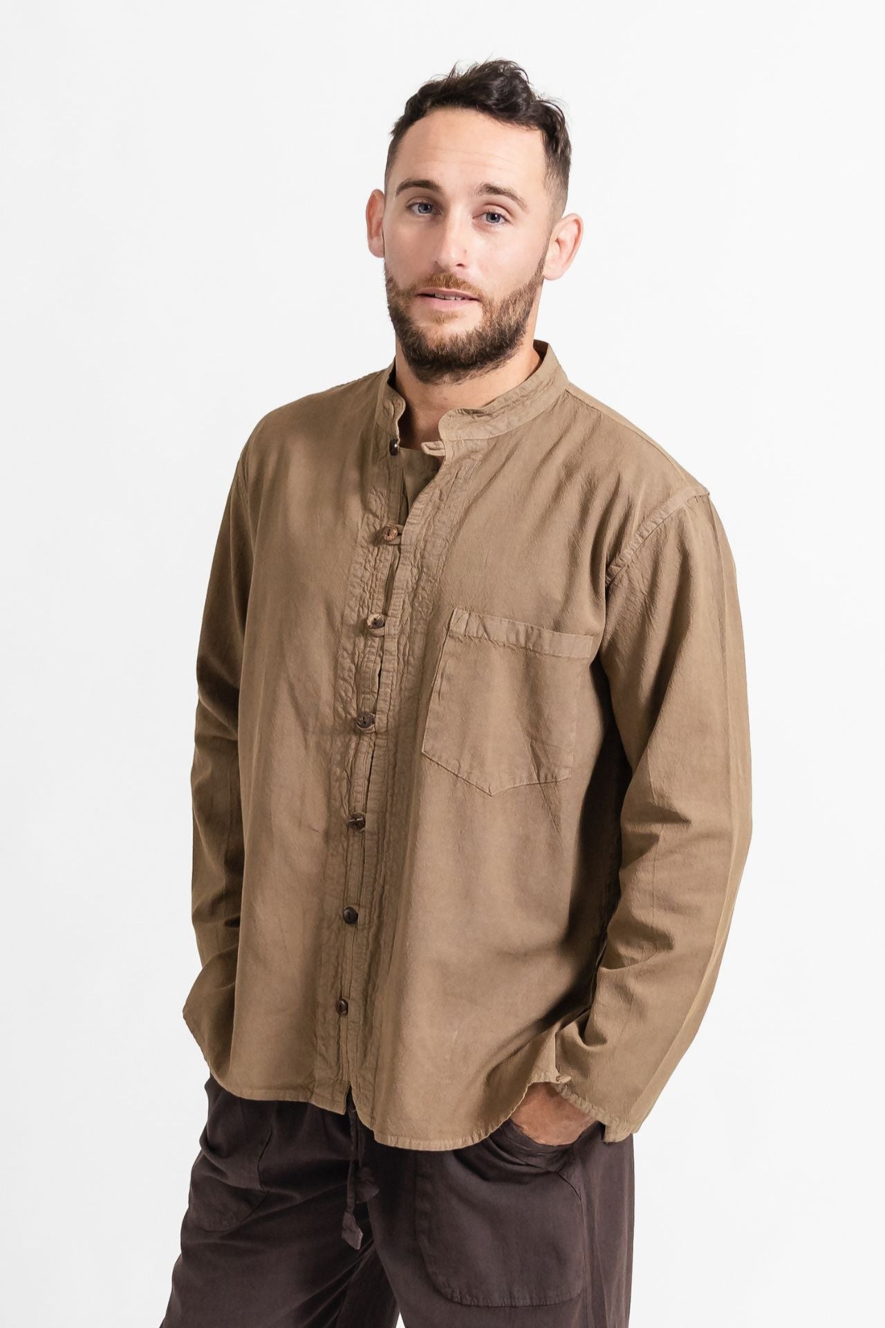 Surya Long Sleeve Cotton 'Diego' Shirt - Ethically made in Nepal