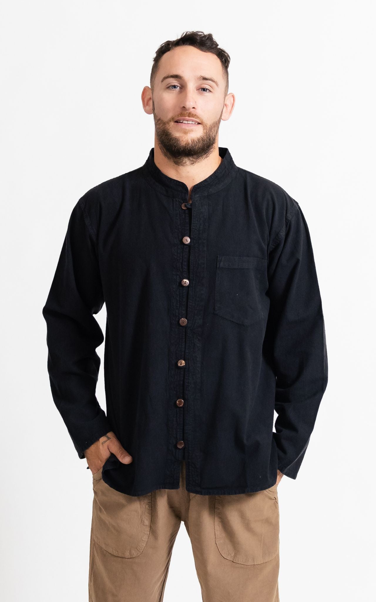 Surya Australia Long Sleeve Cotton 'Diego' Shirt made in Nepal