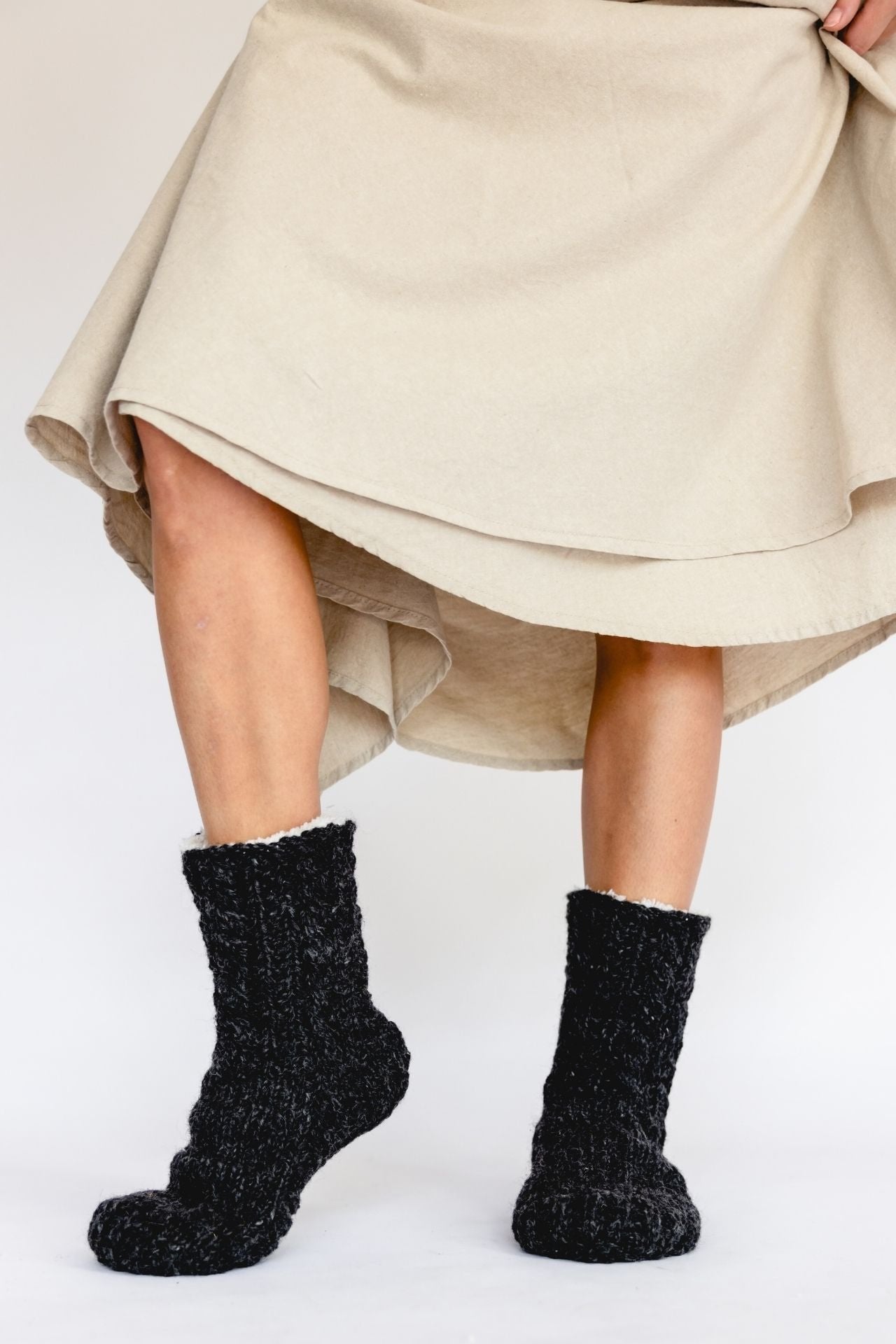 Surya Australia Ethical Wool Socks made in Nepal - Charcoal