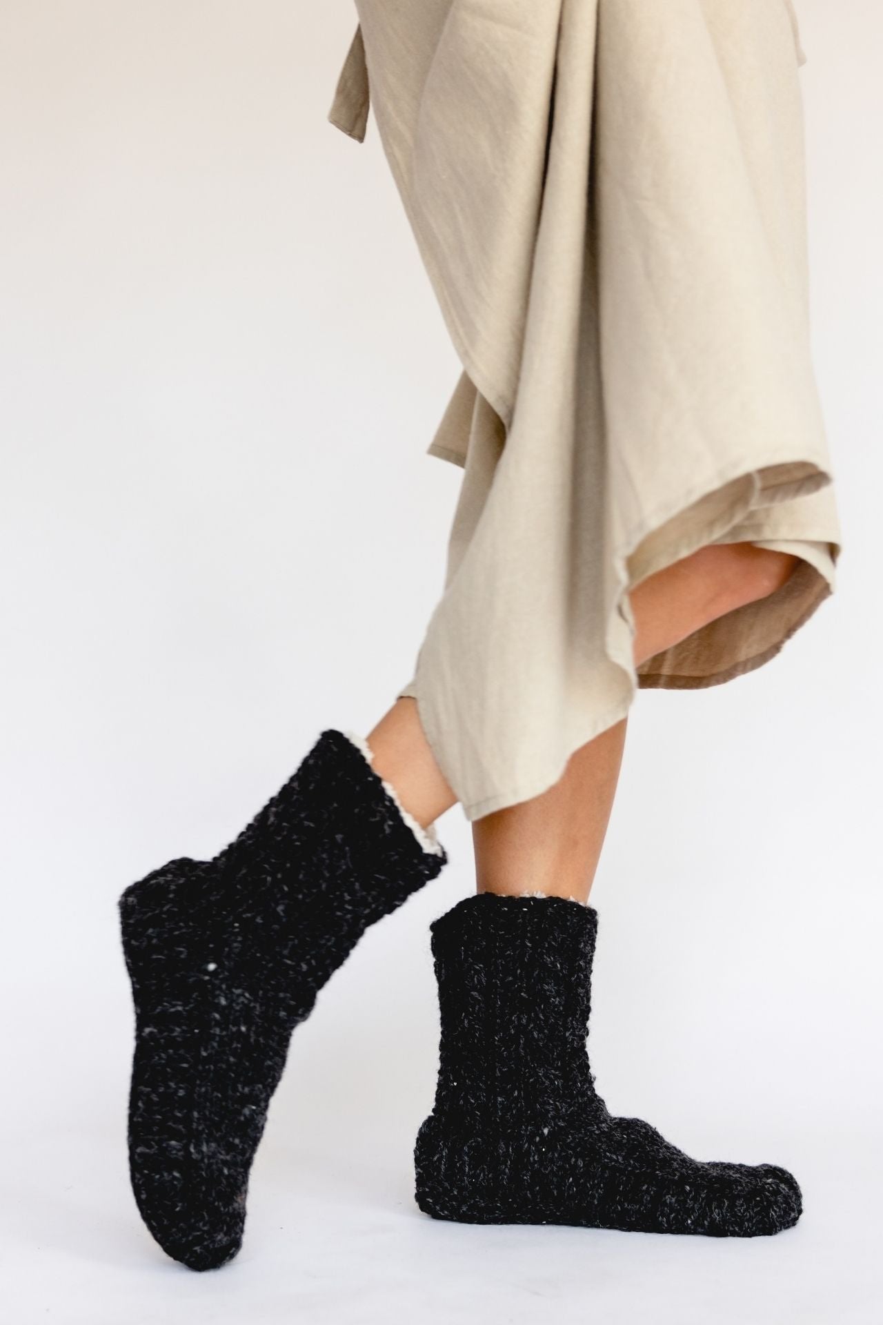 Surya Australia Ethical Wool Socks made in Nepal - Charcoal