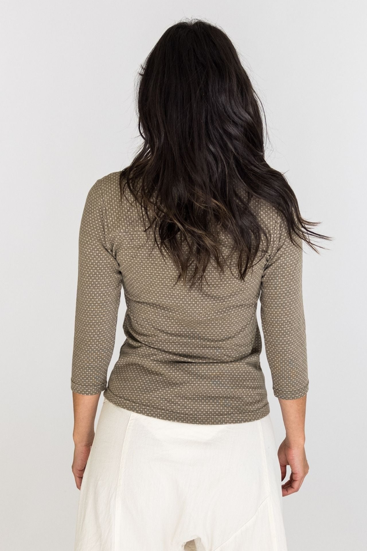 Surya Australia Clementine Organic Cotton 'Clementine' Top made in Nepal - Olive