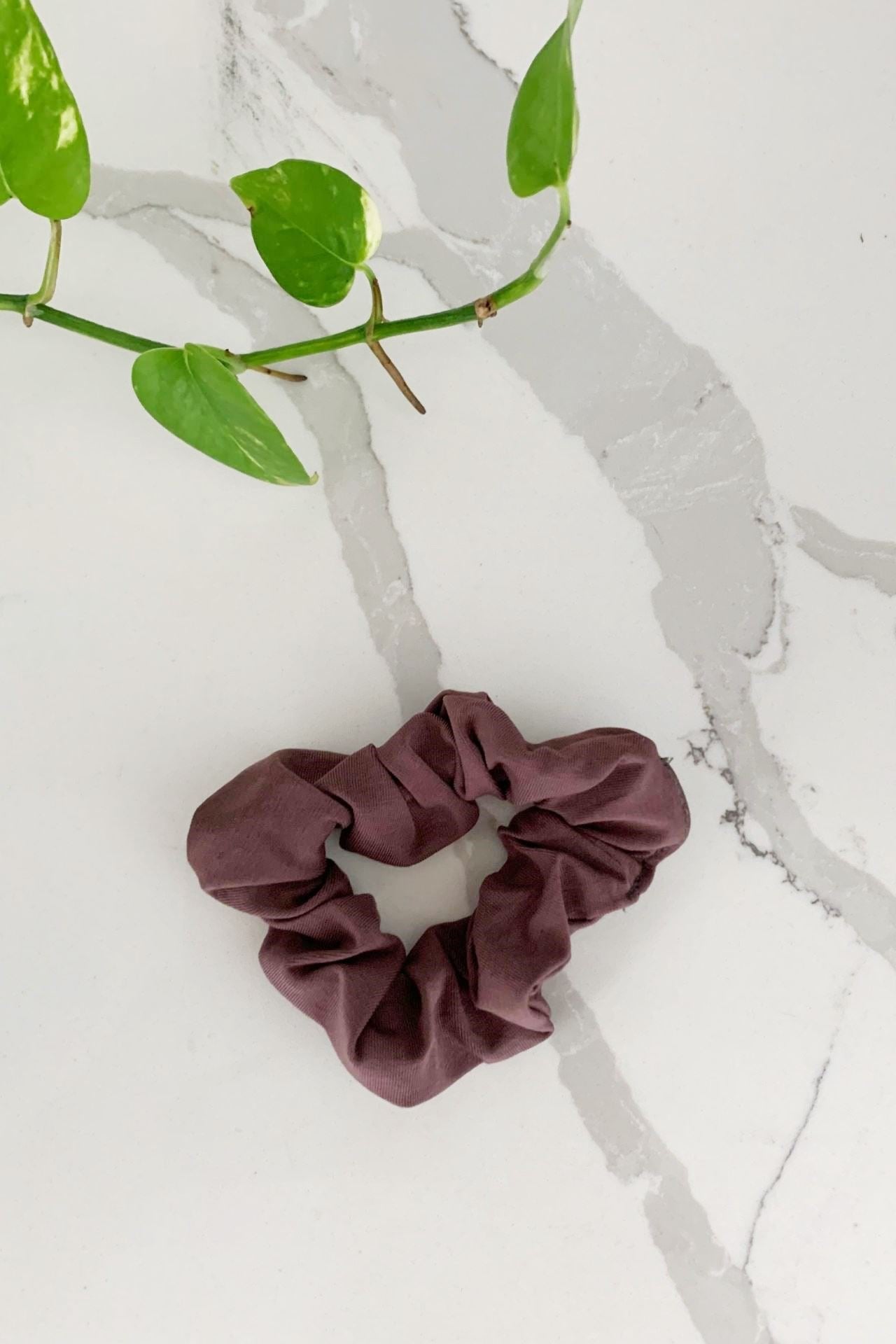 Surya Australia Ethical Organic Cotton Scrunchies Deadstock Fabric - Dusty Mauve