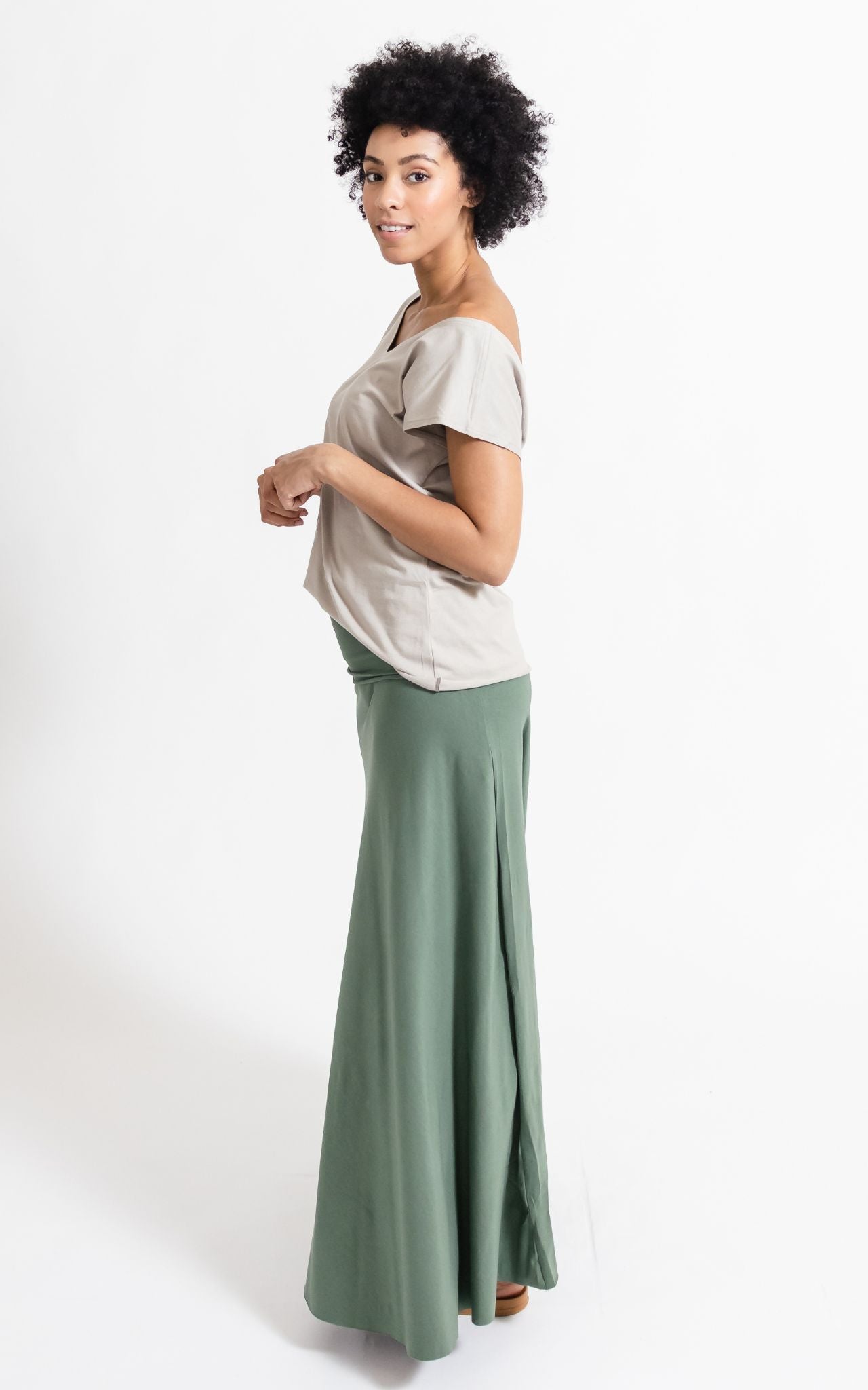 Surya Australia Ethical Organic Cotton Skirt made in Nepal - Ocean