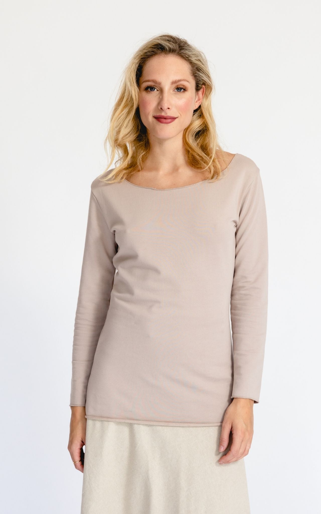 Surya Australia Ethical Organic Cotton 'Isiola' Top made in Nepal - Oyster