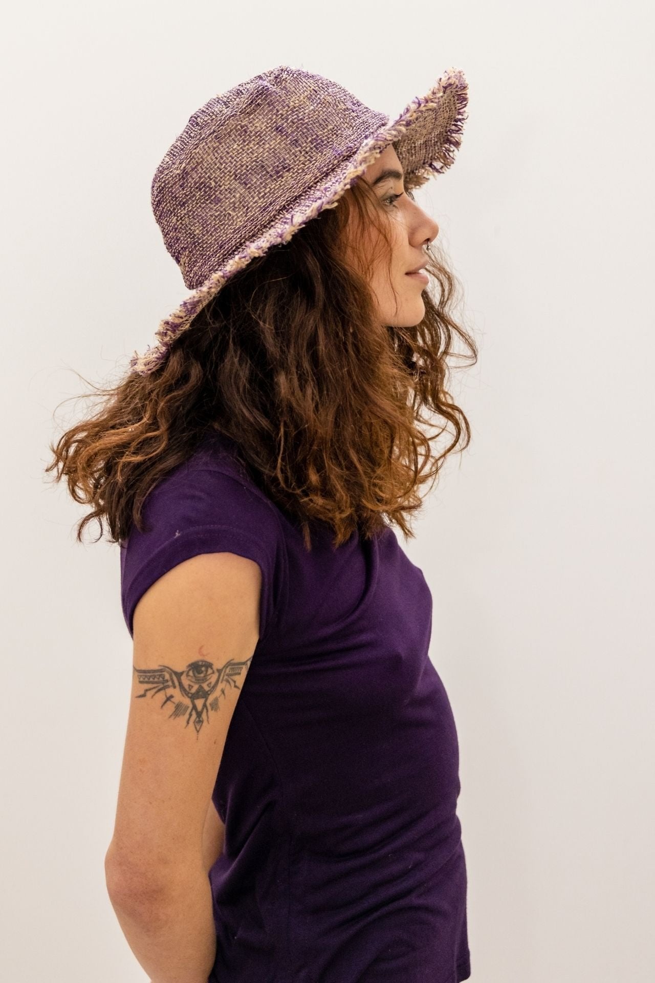 Surya Australia Hemp Hat from Nepal - Purple