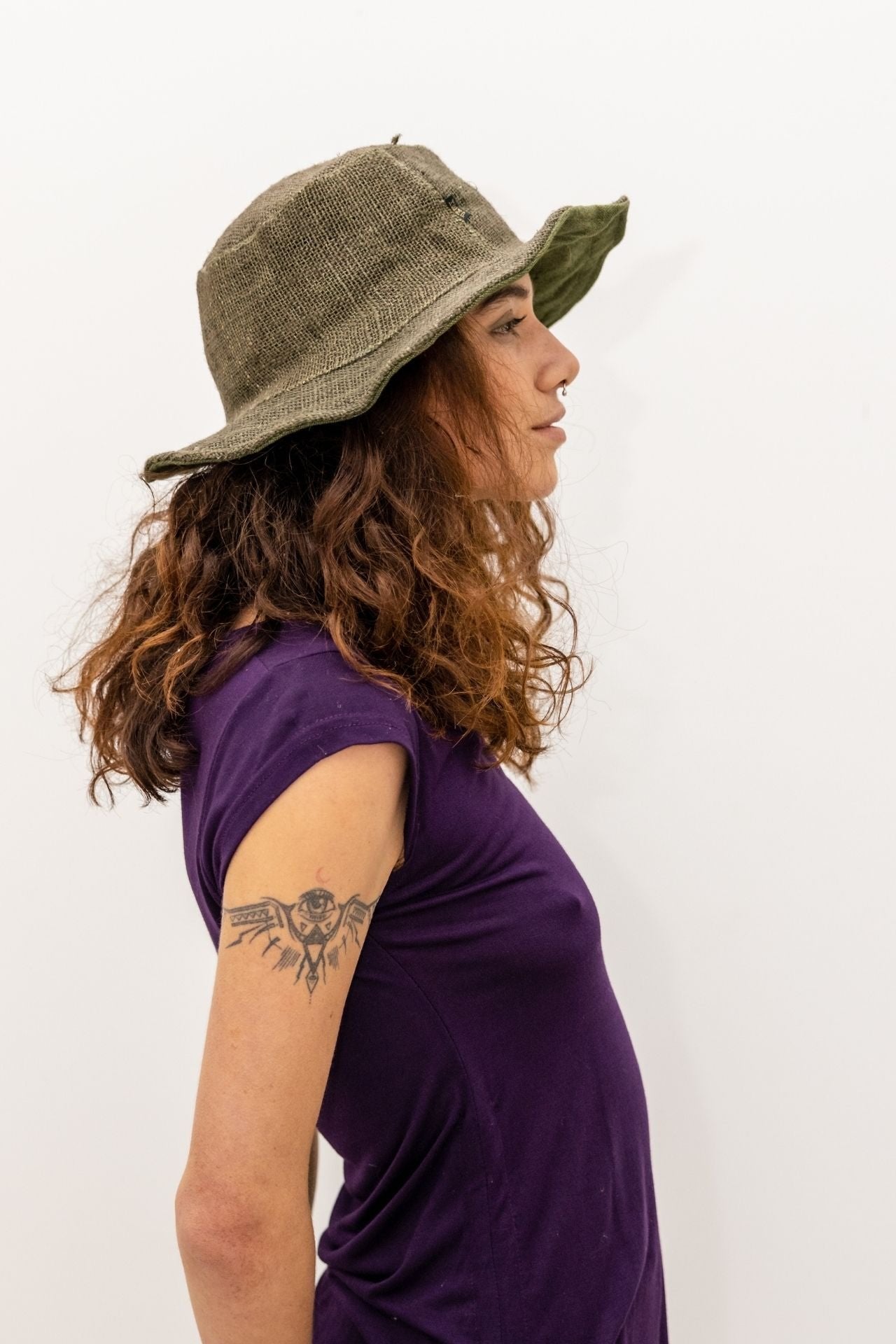 Surya Australia Green Hemp Hat from Nepal
