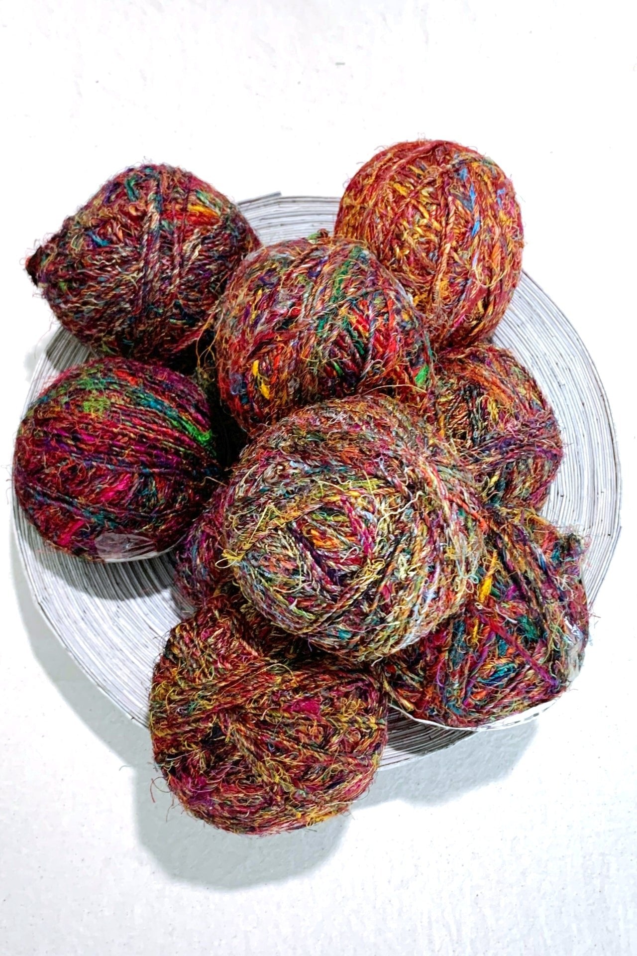 Surya Australia Recycled Silk Thread Balls from Nepal