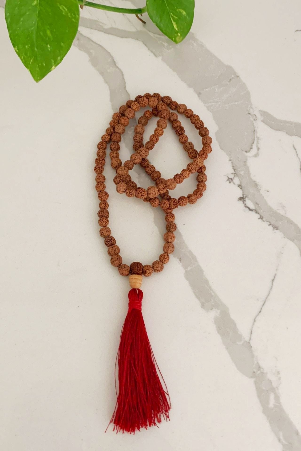 Surya Australia 108 Bead Rudraksha Bead Mala Necklace made in Nepal
