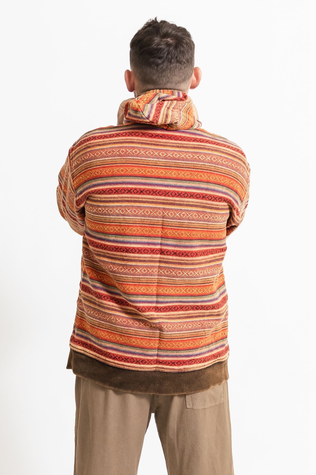 Surya Australia Heavy Duty Cotton Jacket for men from Nepal - Rust