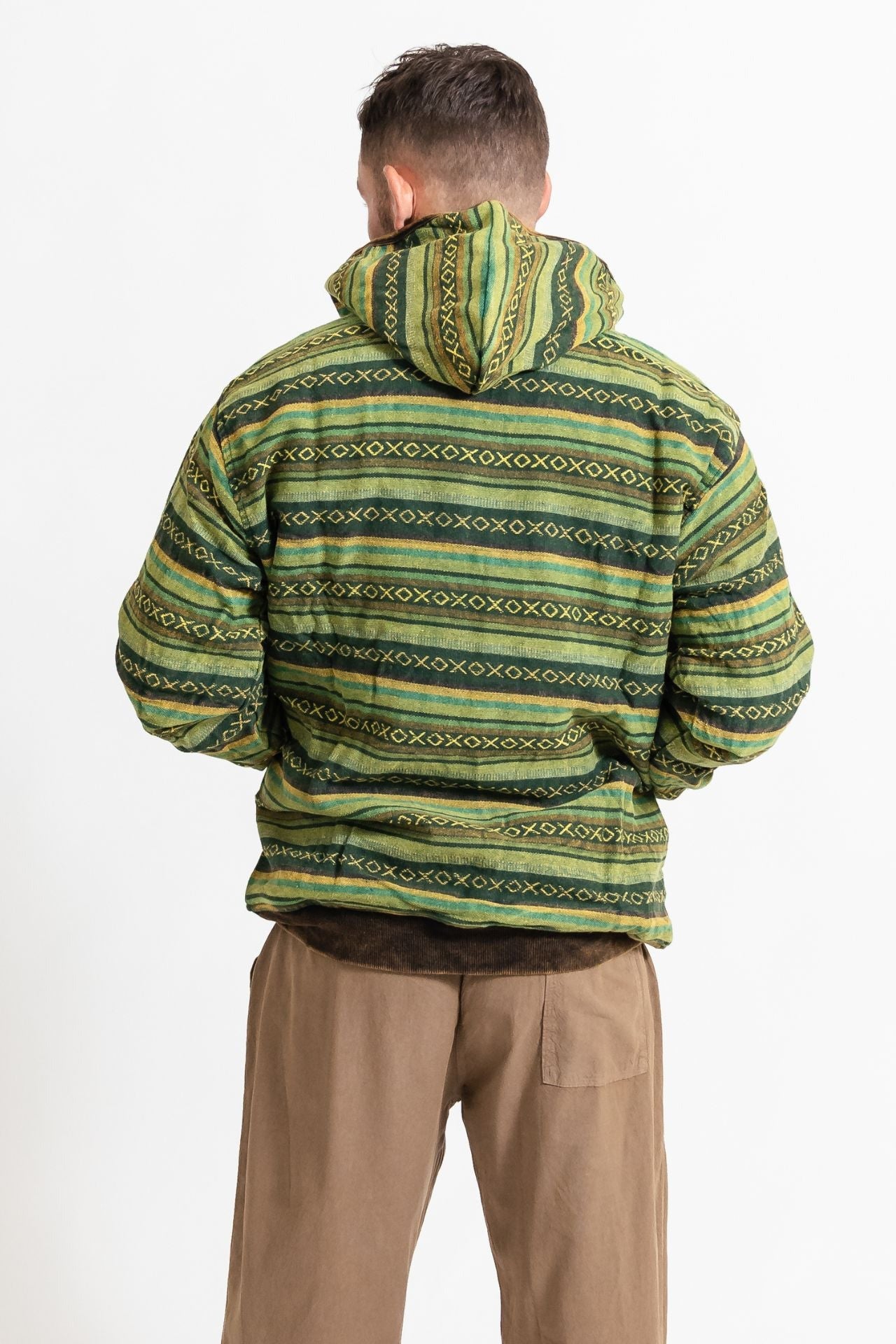 Surya Australia Heavy Duty Cotton Jacket for men from Nepal - Green