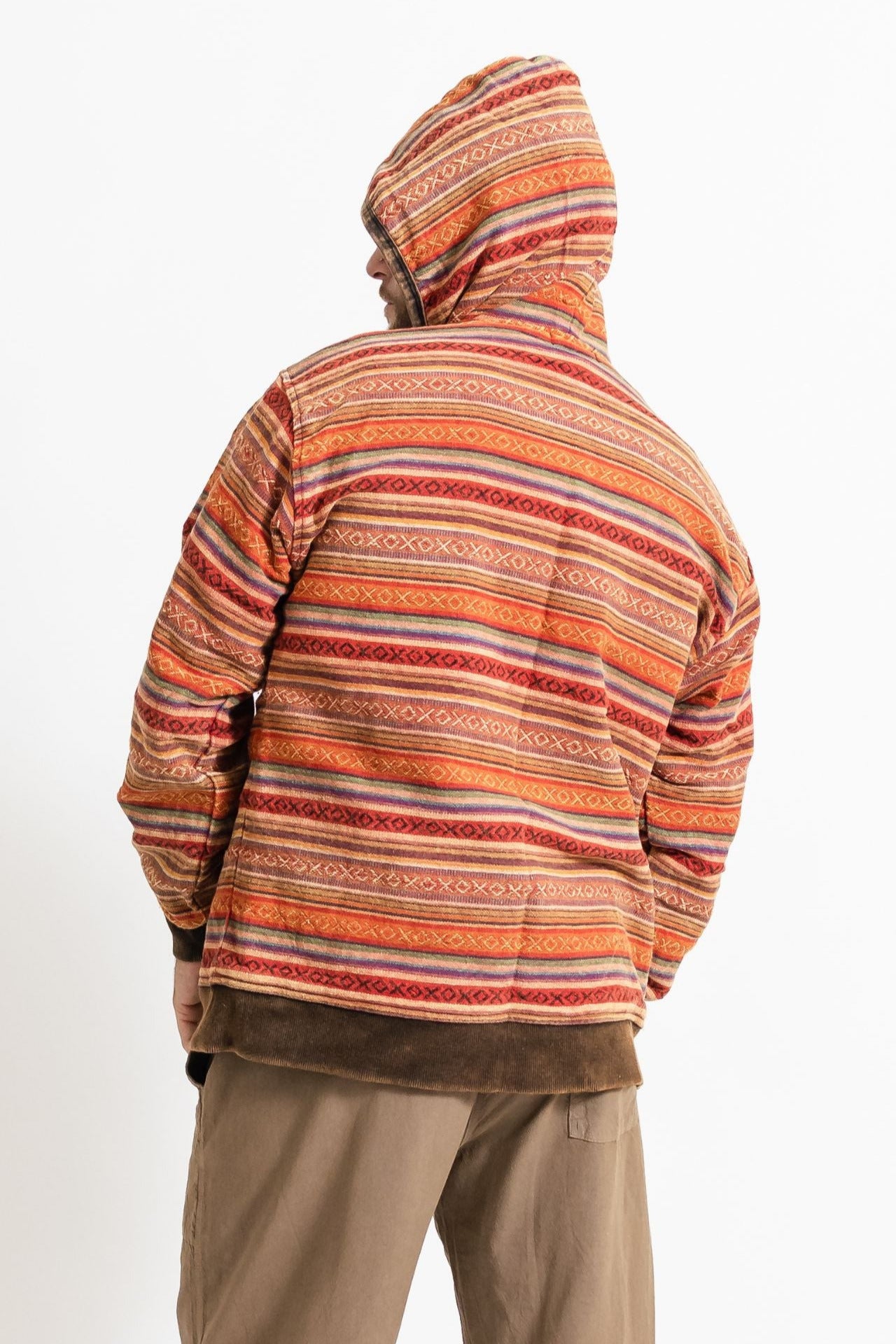 Surya Australia Heavy Duty Cotton Jacket for men from Nepal - Rust