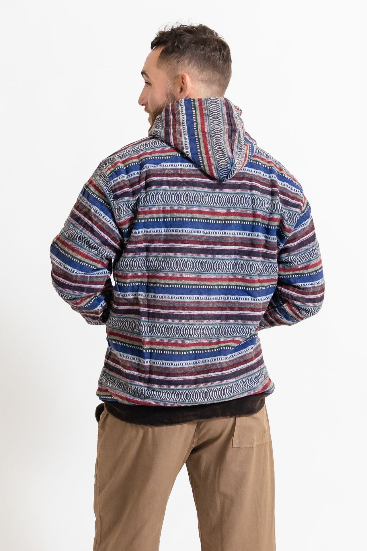 Surya Australia Heavy Duty Cotton Jacket for men from Nepal - Blue