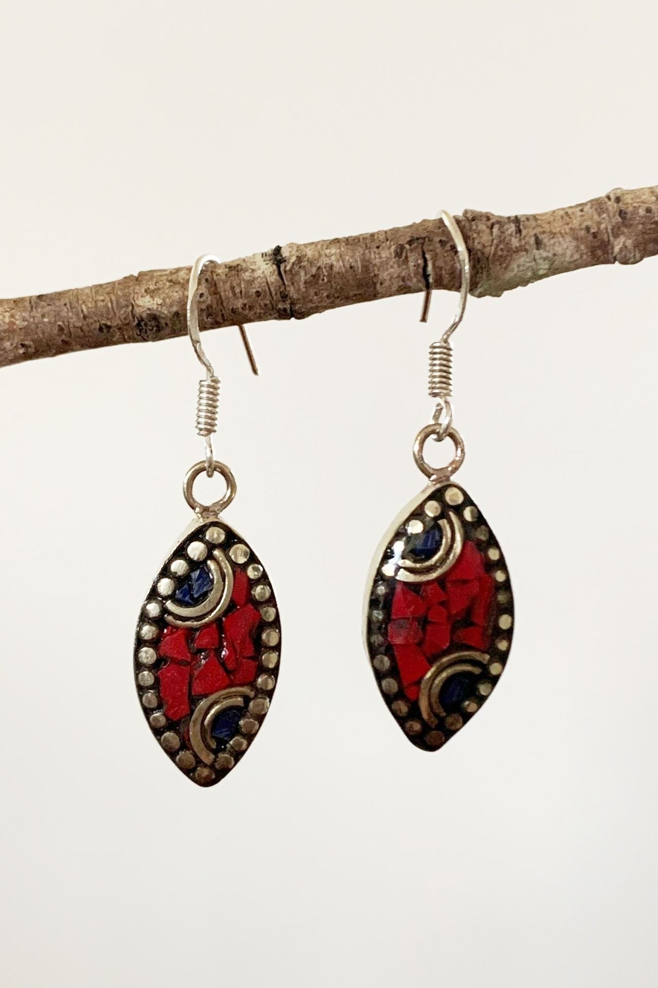 Surya Australia Ethical Tibetan Earrings - Neeva