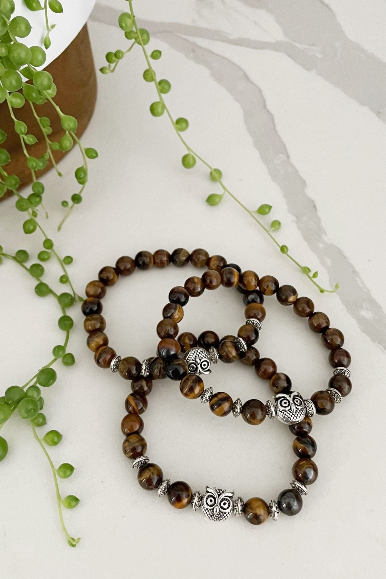 Surya Australia Ethical Mala Bracelets made in Nepal - Tigereye