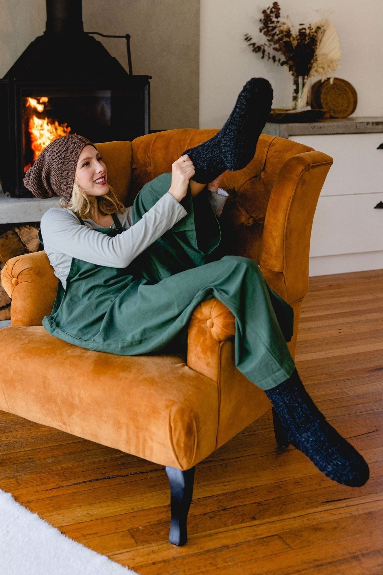 Surya Australia Ethical Wool Socks made in Nepal - Charcoal