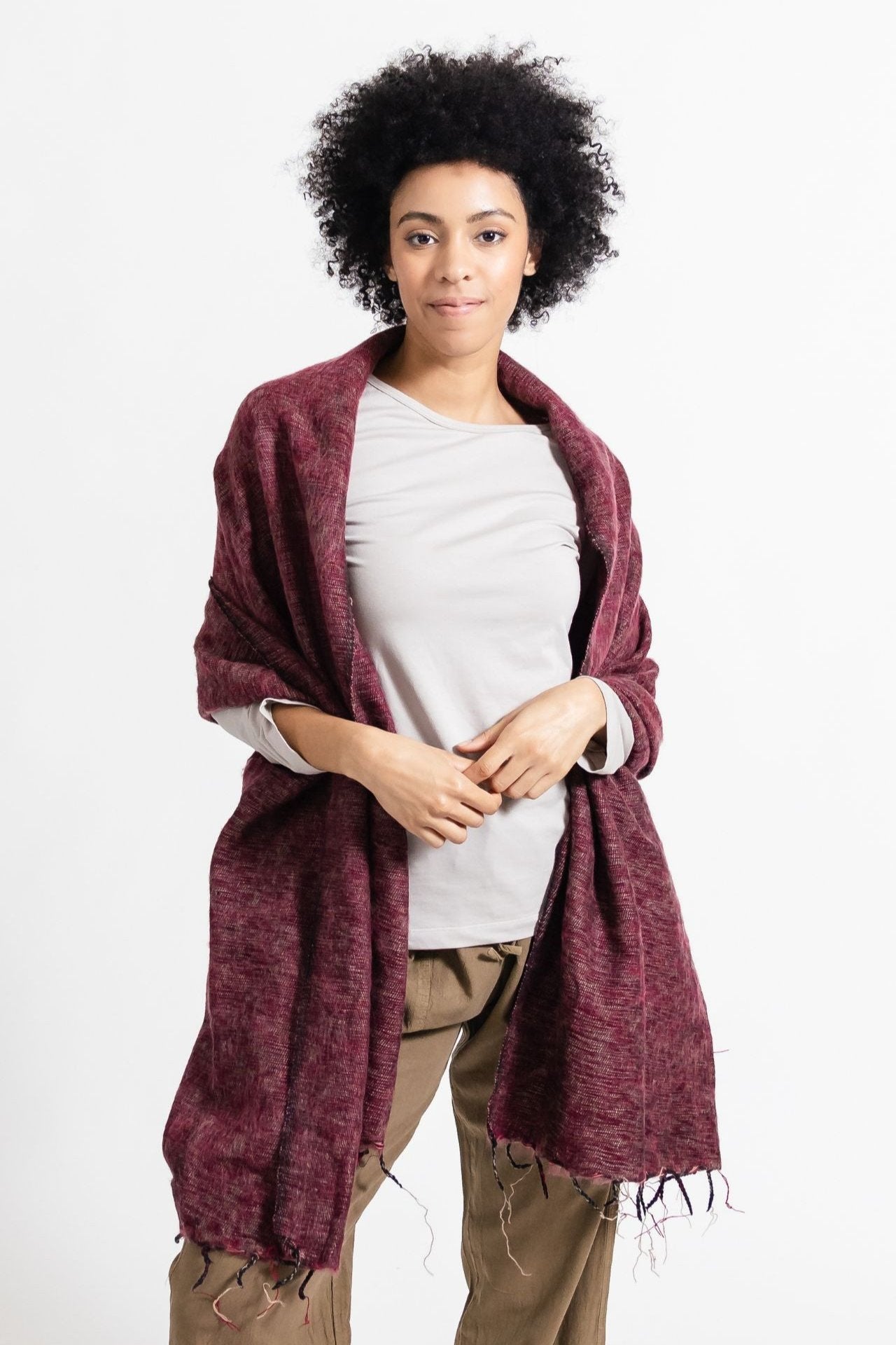 Surya Australia Himalayan Trow Rug made in Nepal - Eggplant