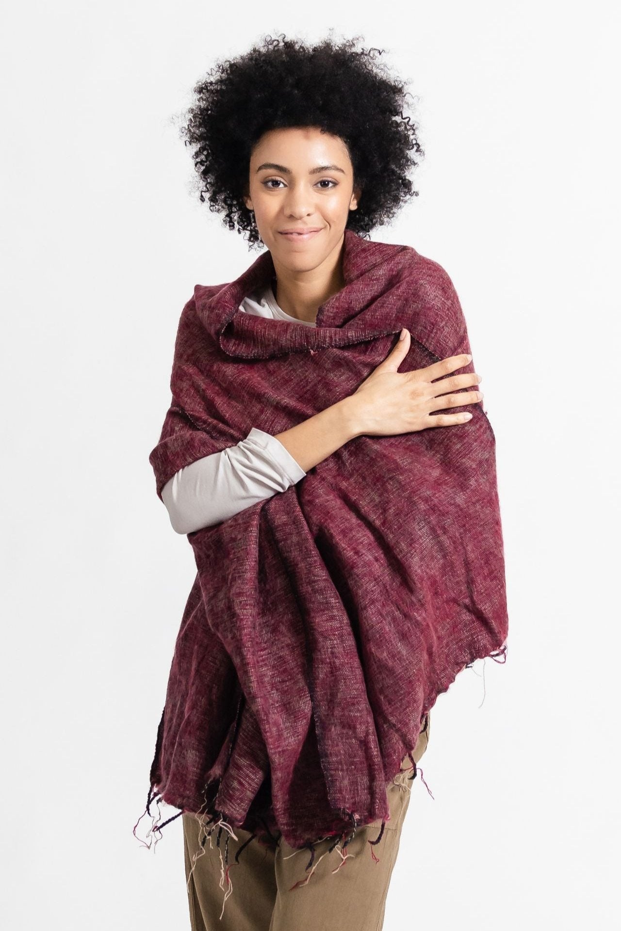 Surya Australia Himalayan Trow Rug made in Nepal - Eggplant