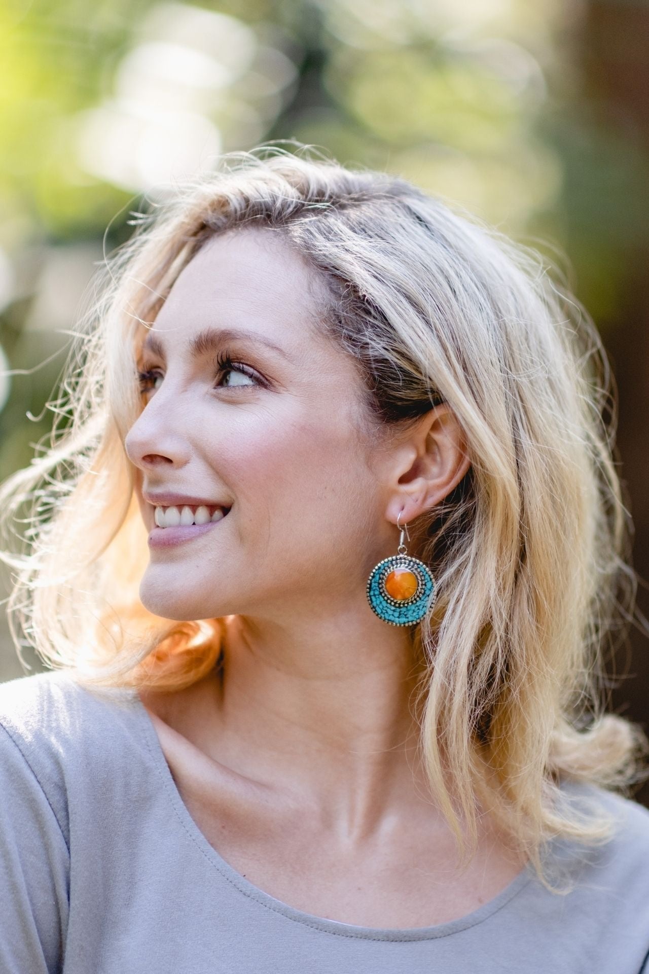 Surya Australia Ethical Tibetan Earrings made in Nepal - Sita