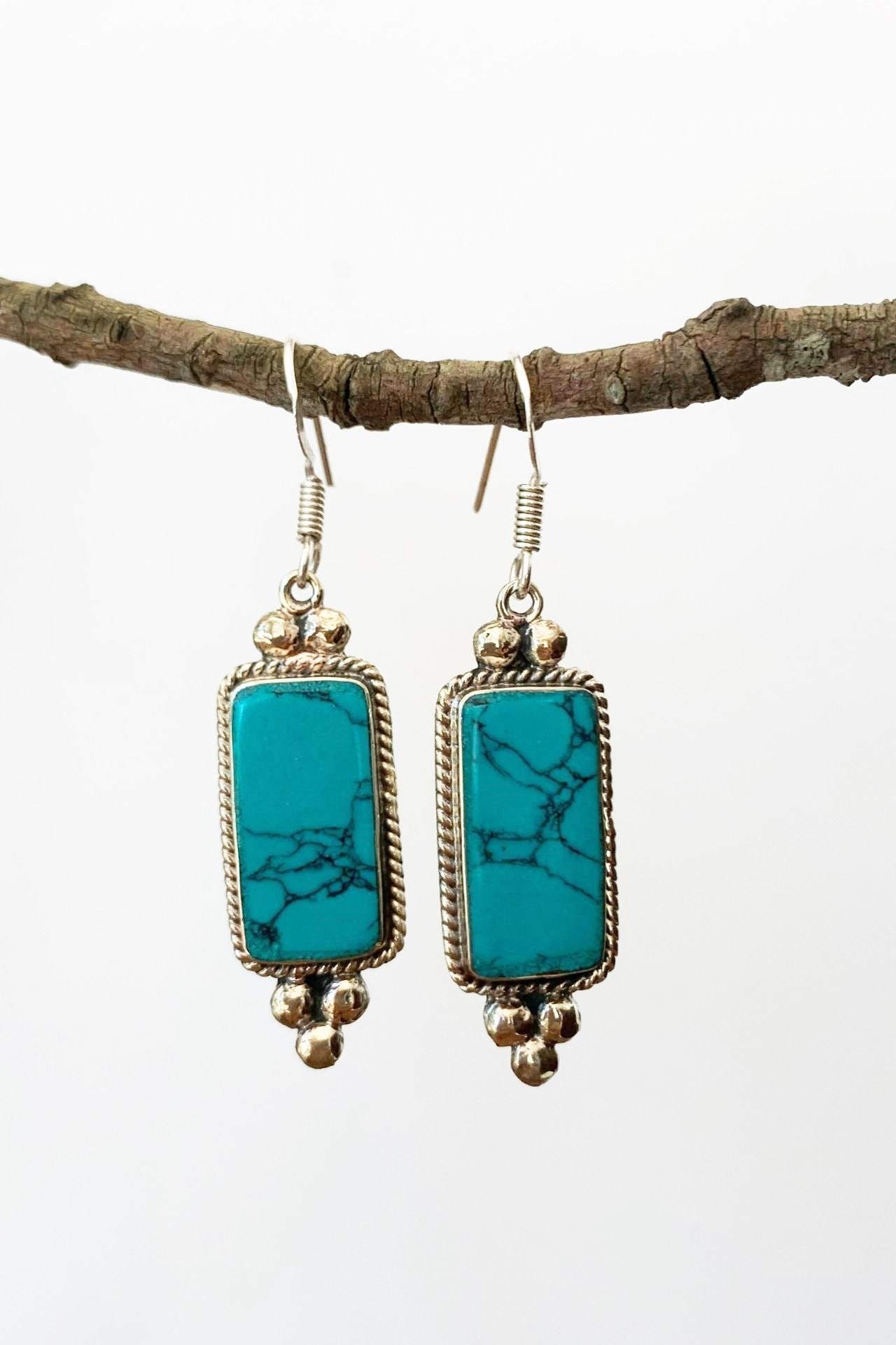 Surya Australia Ethical Tibetan Earrings made in Nepal - Maolia