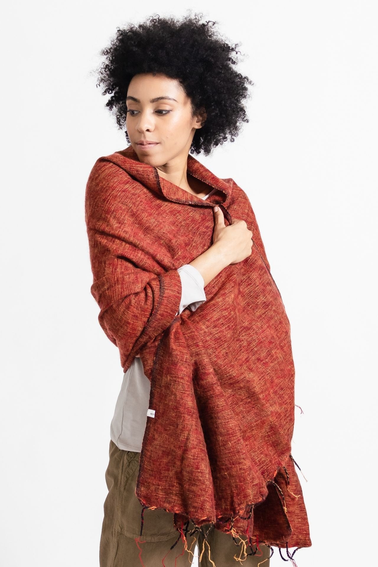 Surya Australia Himalayan Trow Rug made in Nepal - Rust