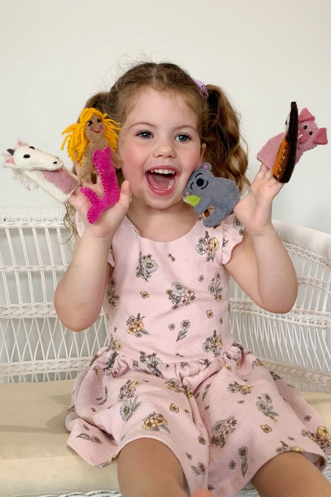 Surya Australia Fairtrade Felt Finger Puppets from Nepal