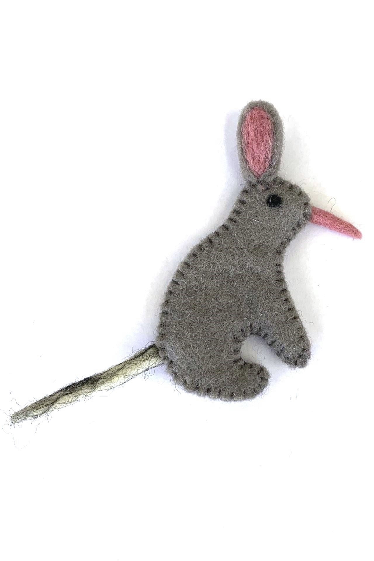 Surya Australia Fairtrade Felt Finger Puppets from Nepal - Bilby