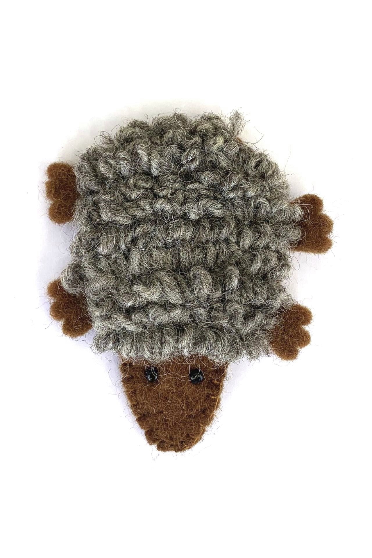 Surya Australia Fairtrade Felt Finger Puppets from Nepal - Echidna