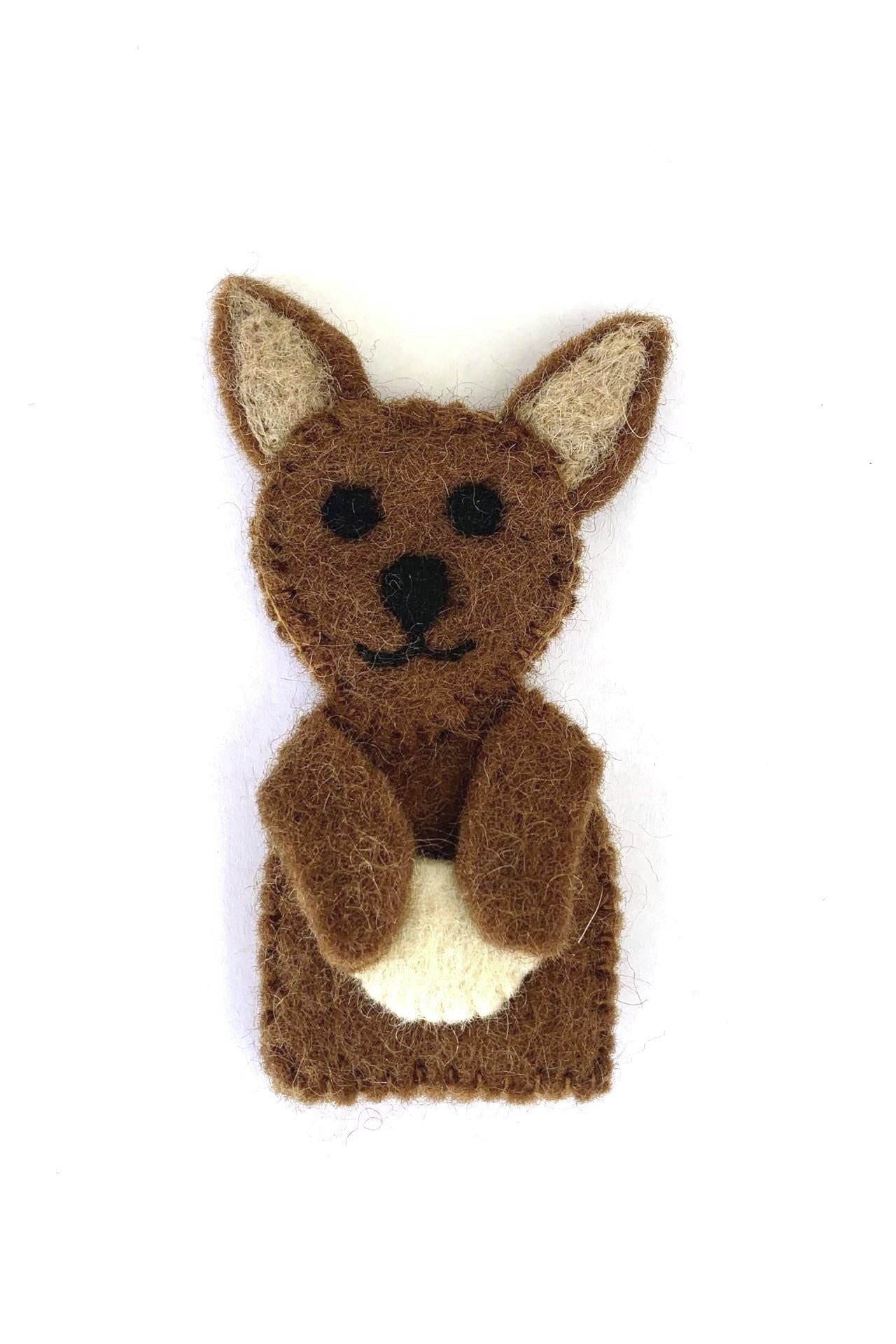 Surya Australia Fairtrade Felt Finger Puppets from Nepal - Kangaroo