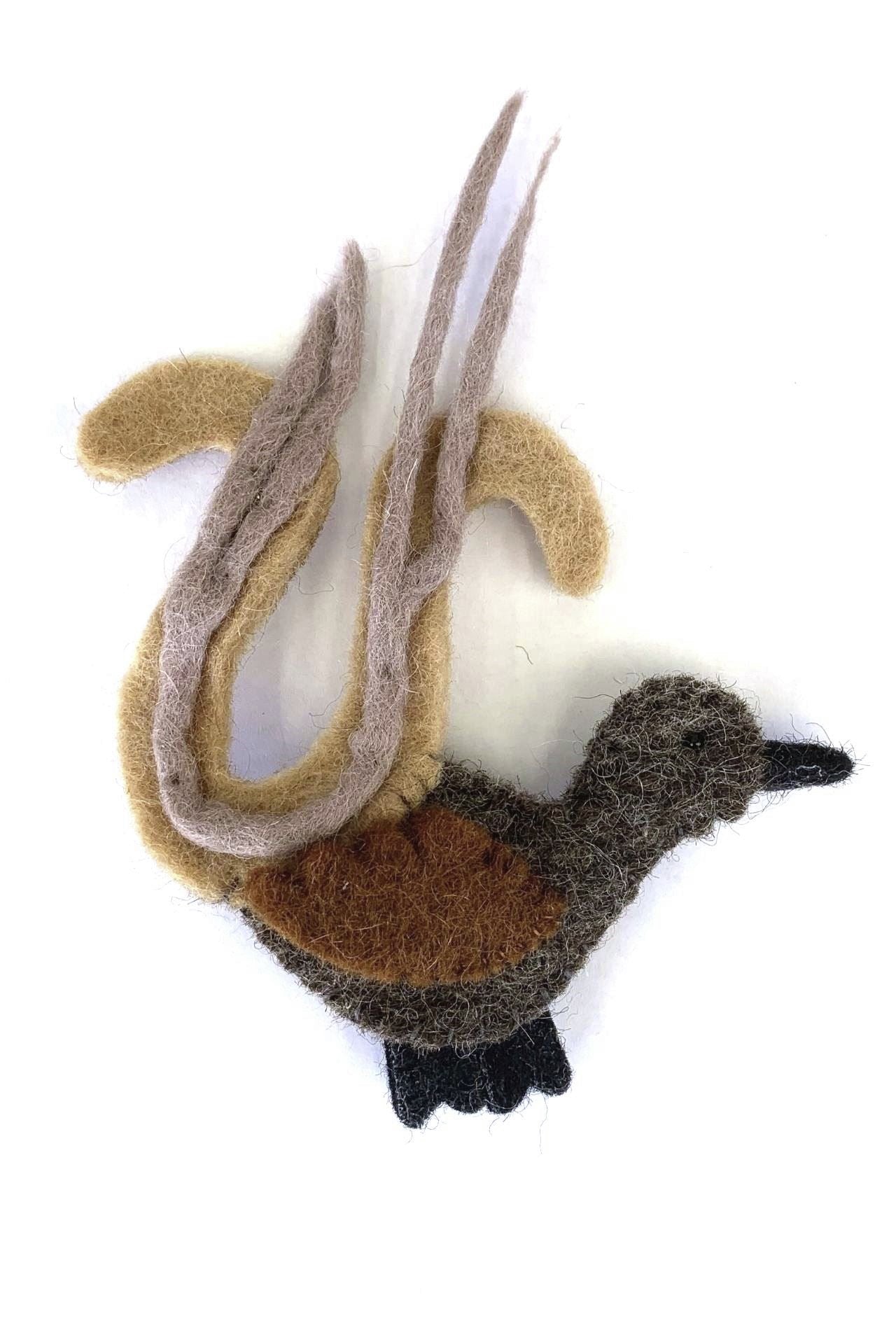 Surya Australia Fairtrade Felt Finger Puppets from Nepal - Lyrebird