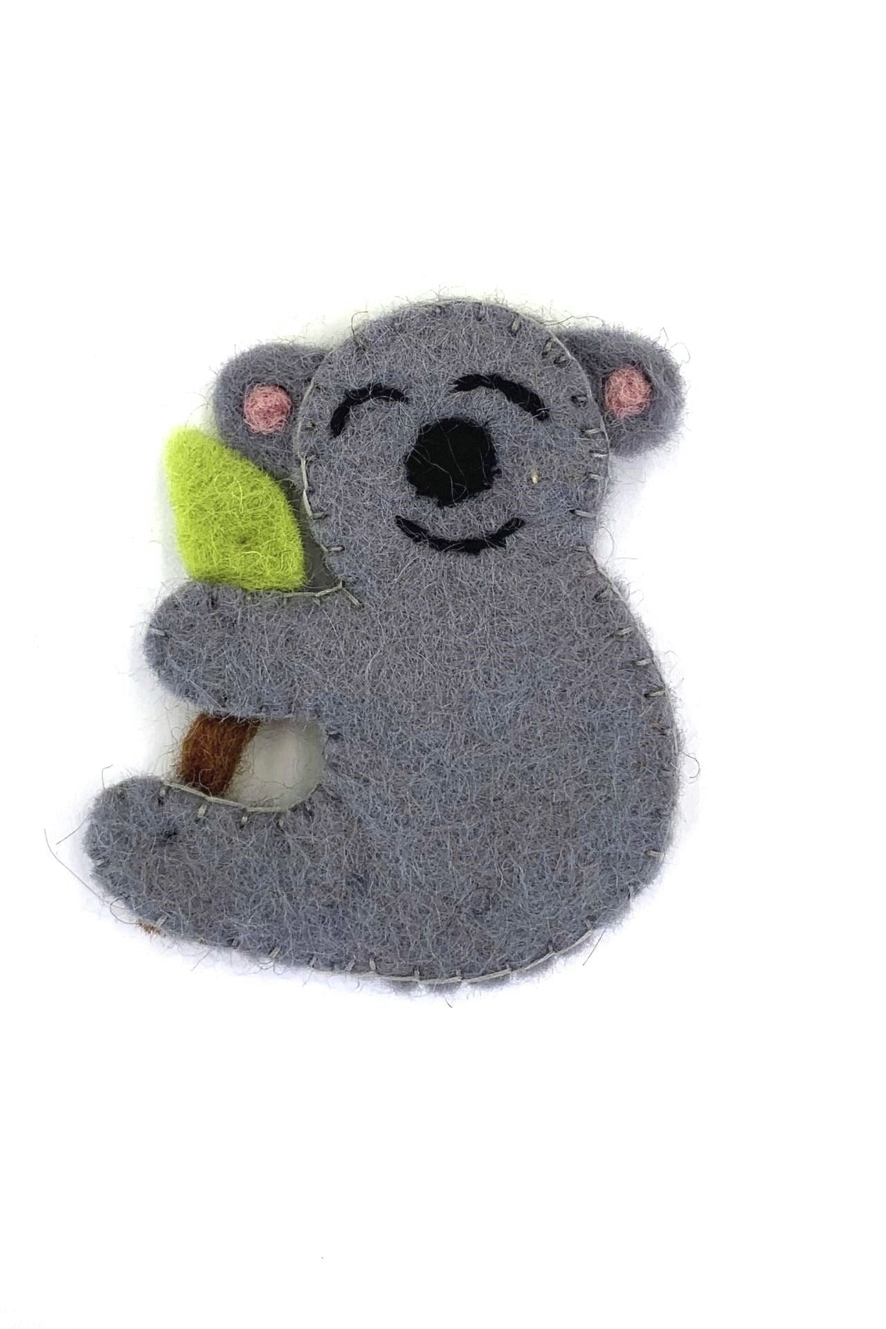 Surya Australia Fairtrade Felt Finger Puppets from Nepal - Koala
