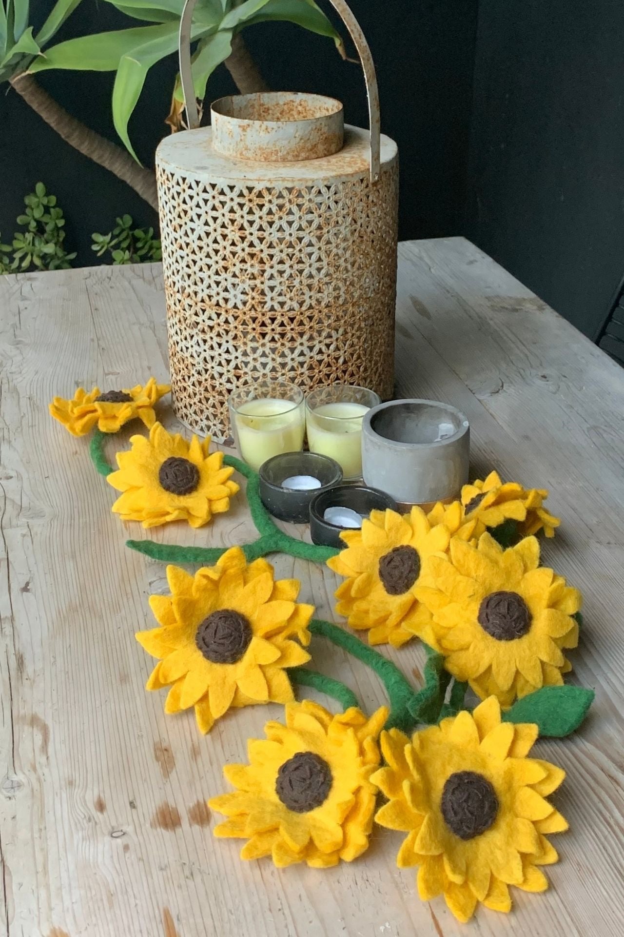 Surya Australia Fairtrade Wool Felt Sunflowers from Nepal