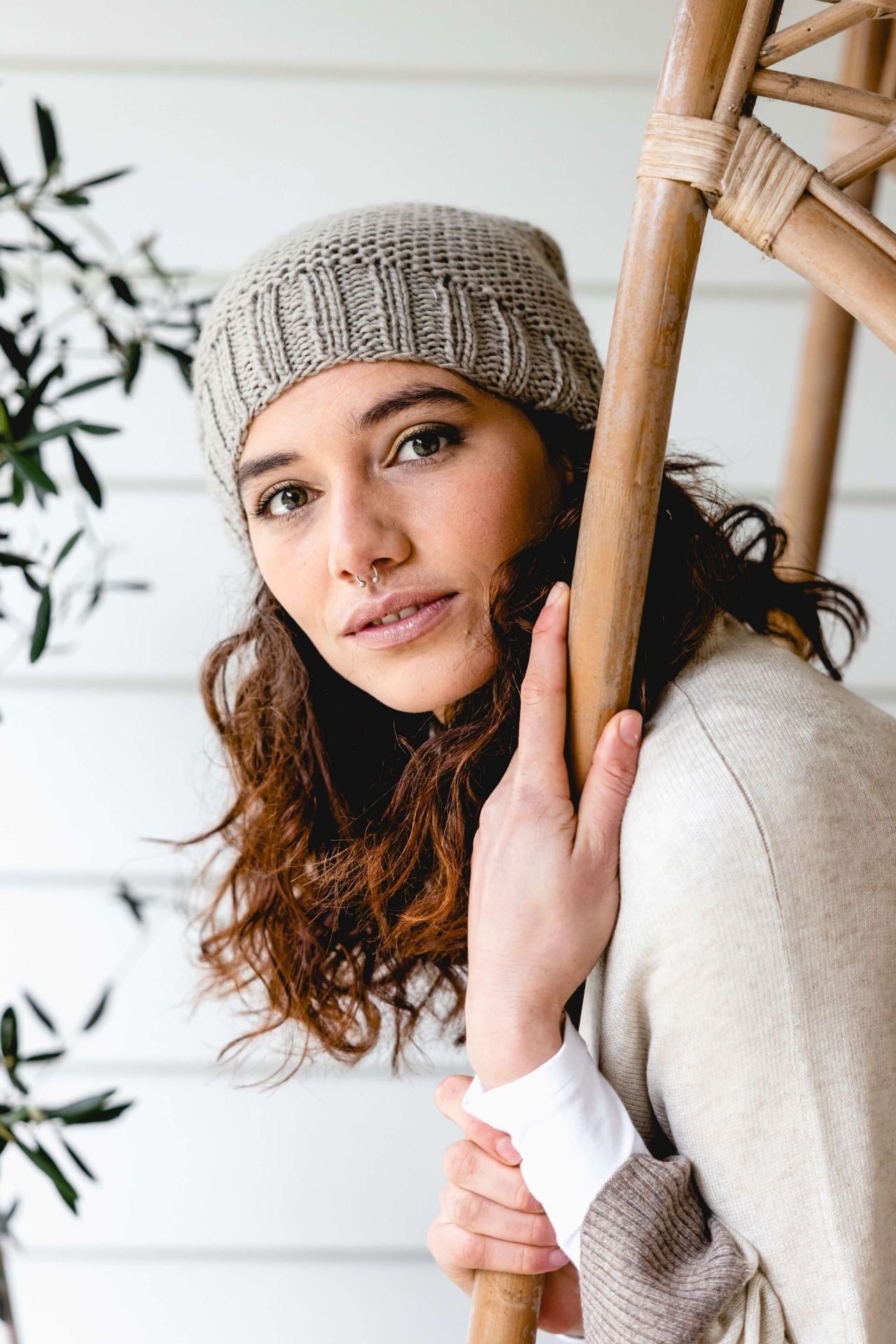 Surya Australia Merino Wool Beanie from Nepal - Dusty Grey