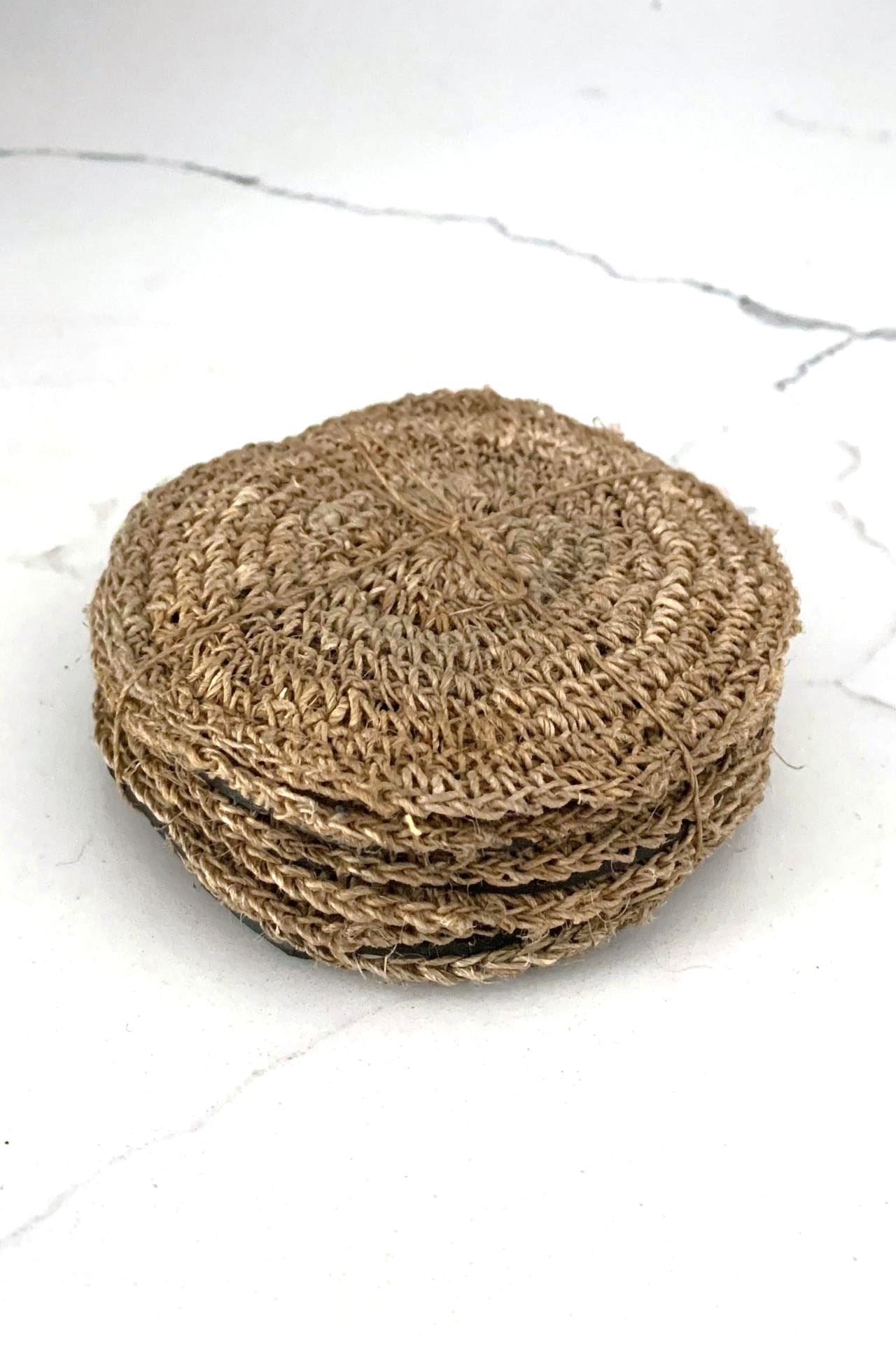 Surya Australia Organic, Raw, Undyed Hemp Coasters from Nepal