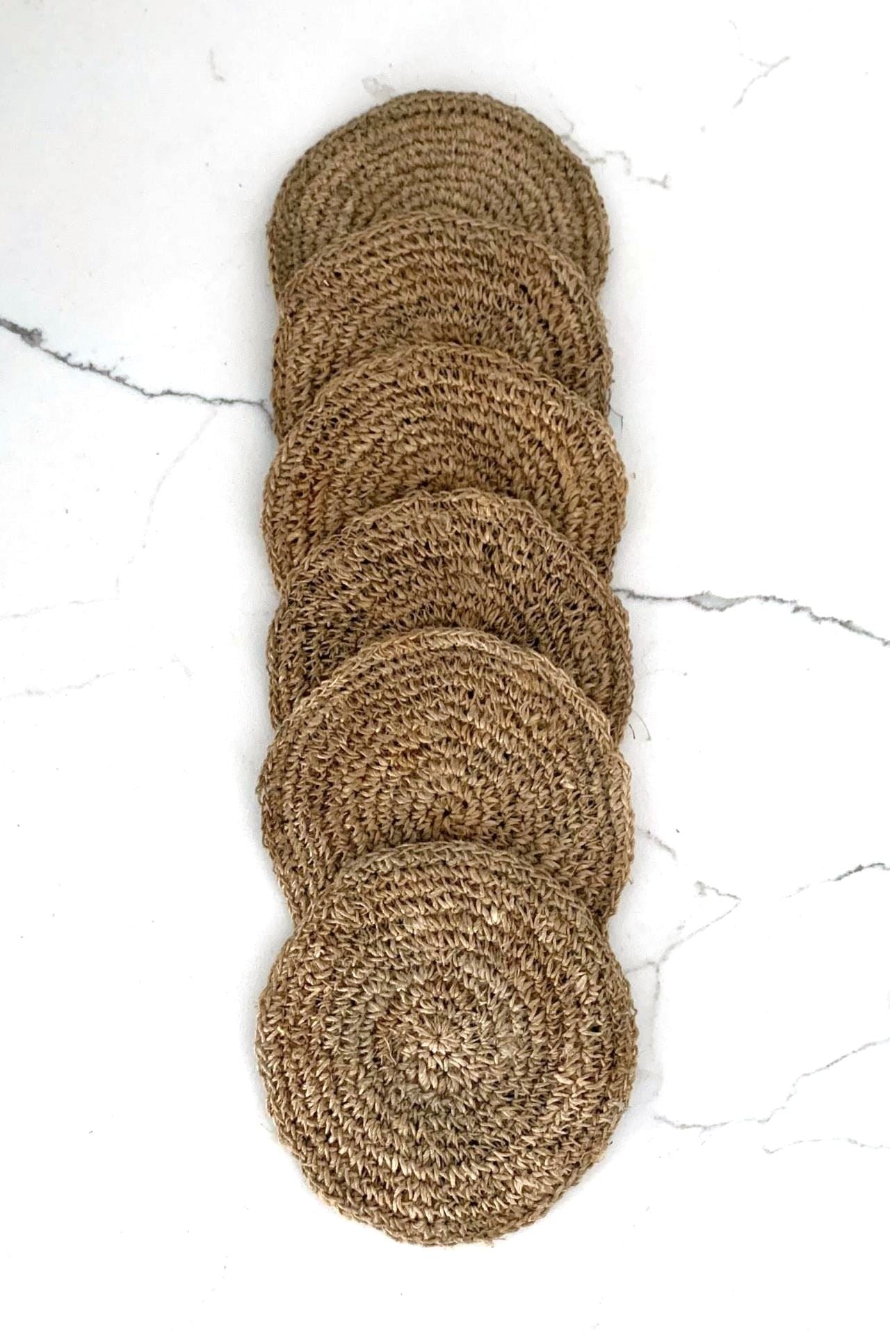 Surya Australia Organic, Raw, Undyed Hemp Coasters from Nepal