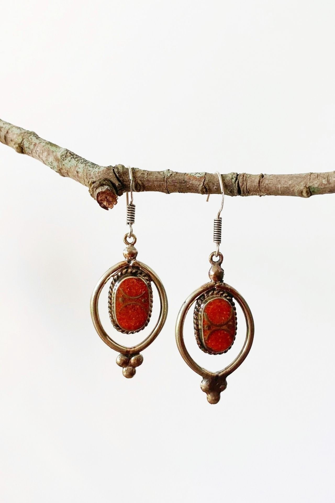 Surya Australia Tibetan Earrings from Nepal - Radha
