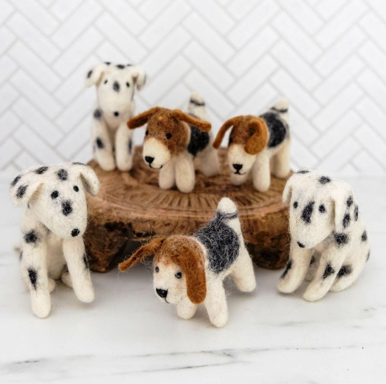 Surya Australia Ethical Felt 'Good Boi' Puppy Dogs from Nepal