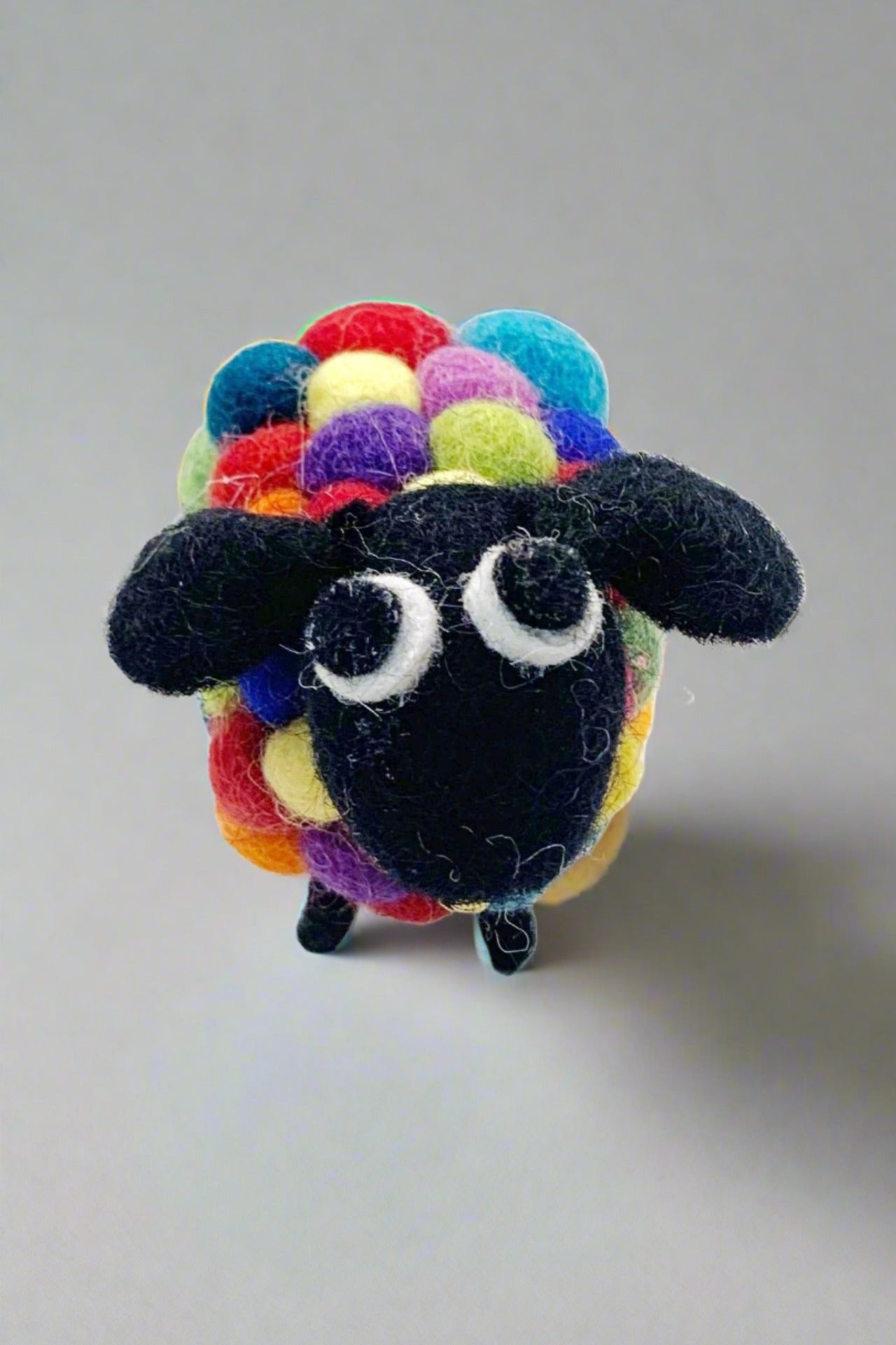 Surya Australia Felt Ball Sheep from Nepal - Multicolour