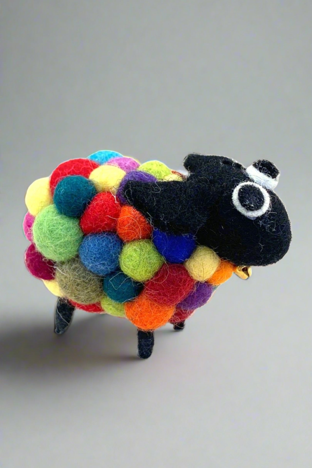 Surya Australia Felt Ball Sheep handmade in Nepal - Multicolour