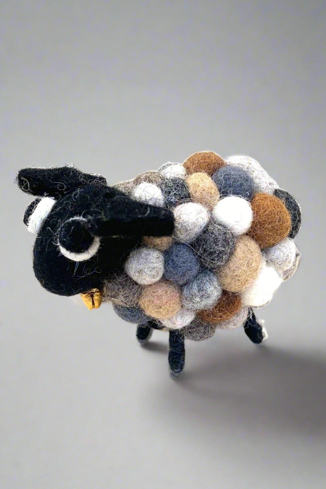 Surya Australia Felt Ball Sheep handmade in Nepal - Natural Dyes
