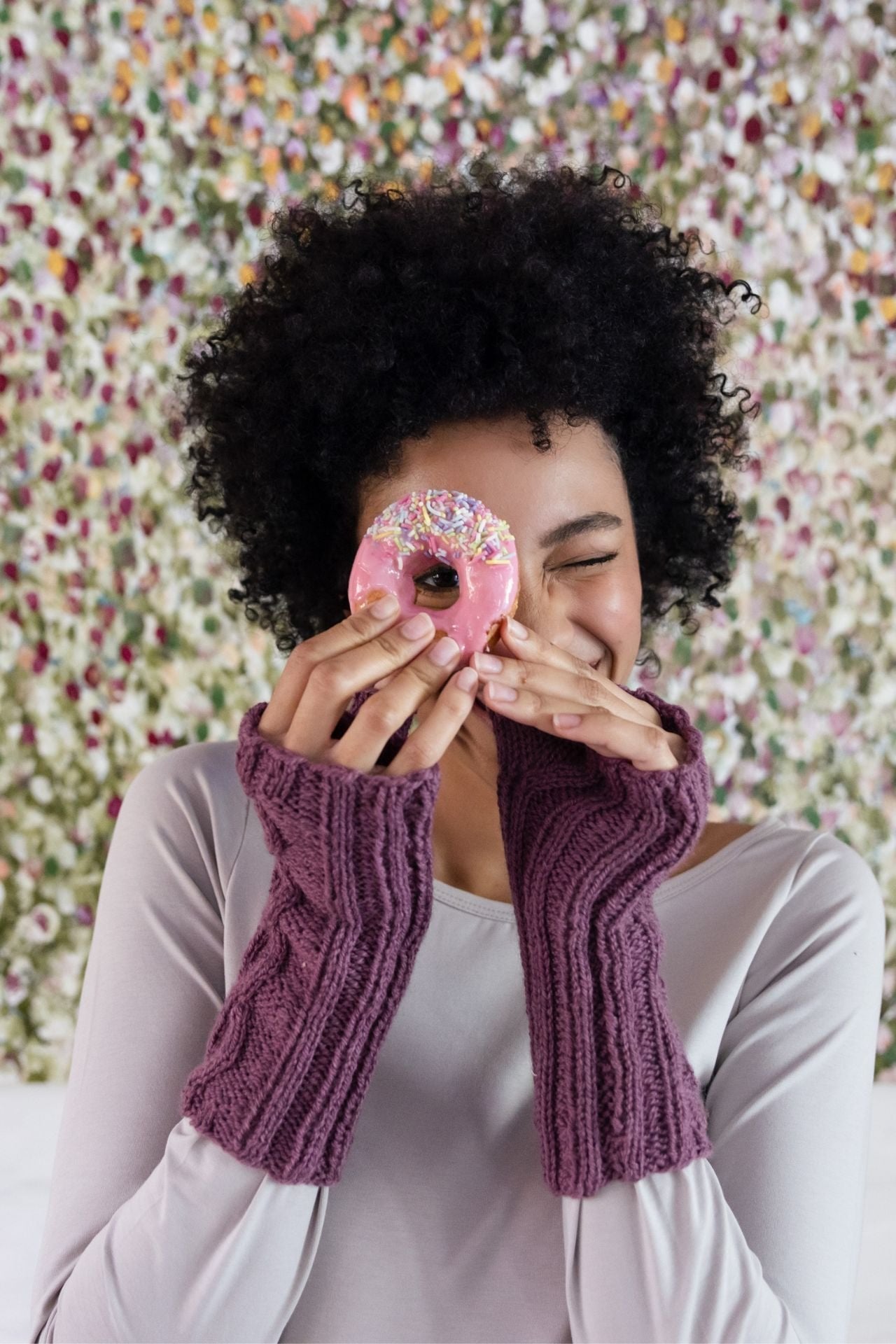 Surya Australia Merino Wool Arm Warmers made in Nepal in Huskisson