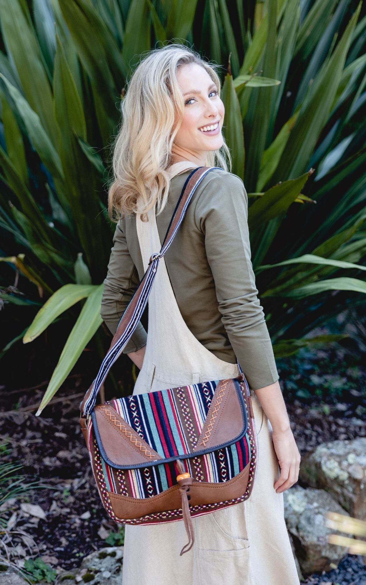 Surya Australia Buffalo Leather Bag made in Nepal - Logona