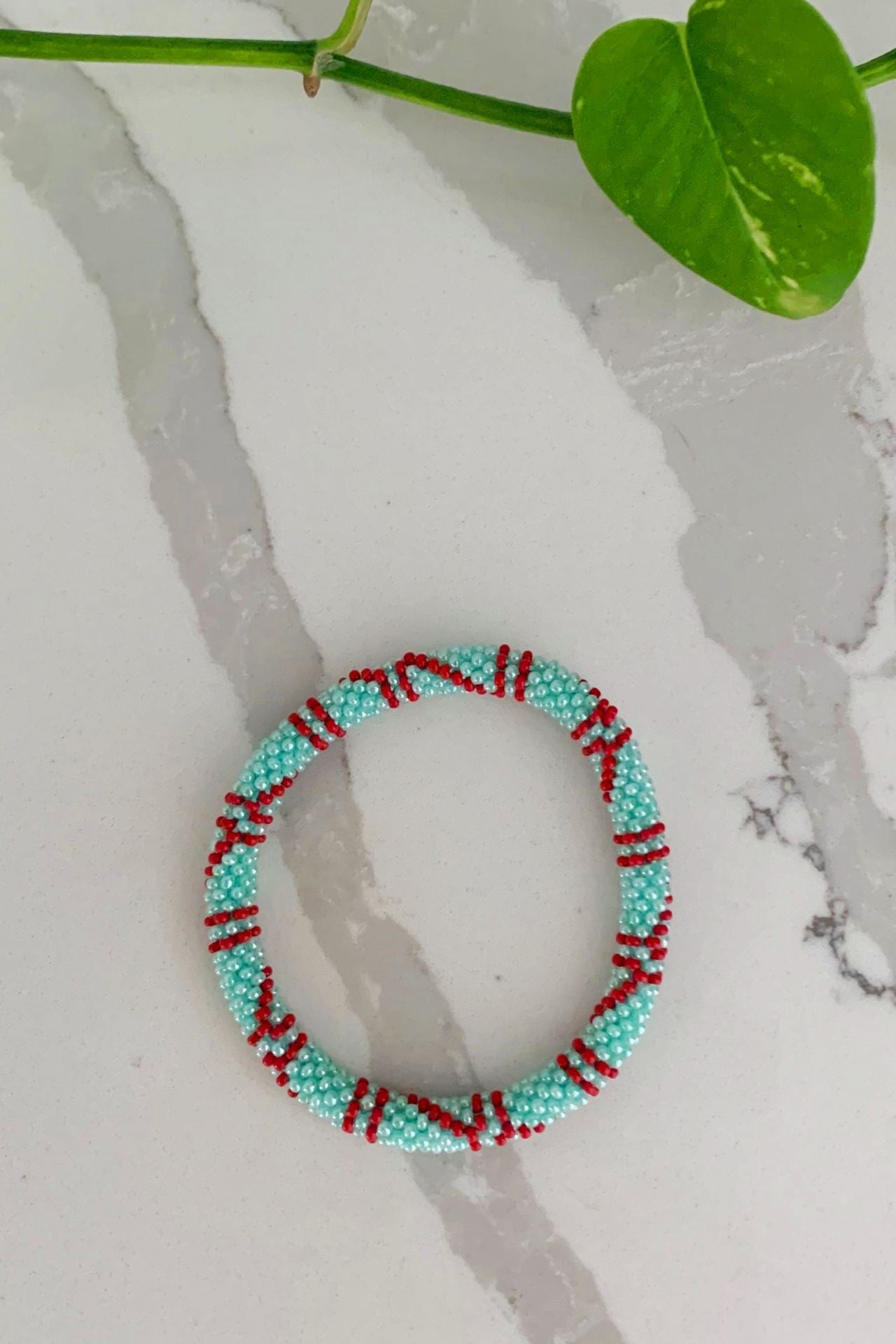 Surya Australia Rolling Beaded Bracelet made in Nepal - Latigo