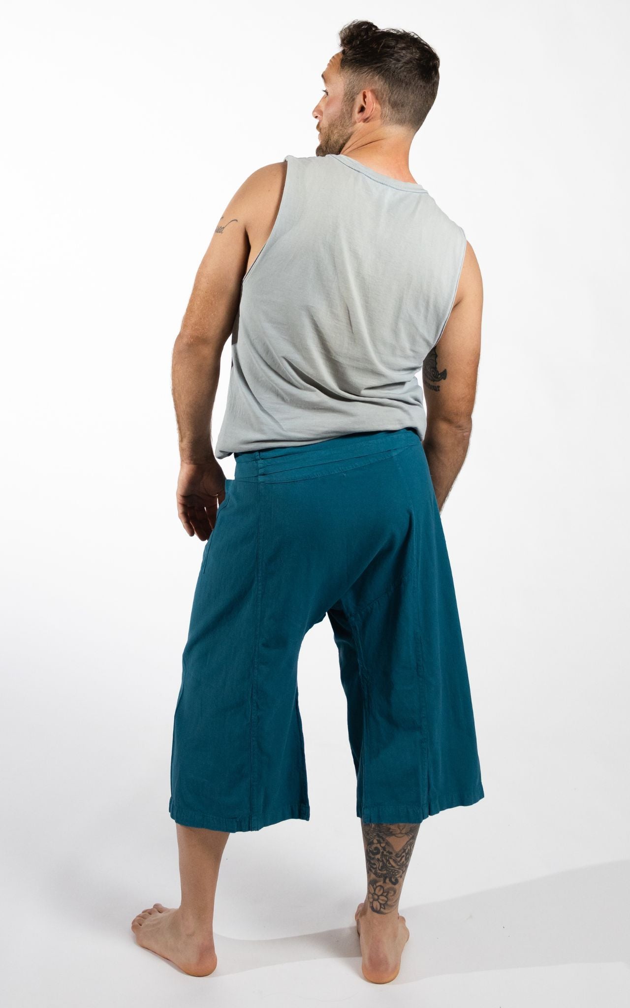 Surya Australia Ethical Cotton Thai Fisherman Shorts - Turquoise