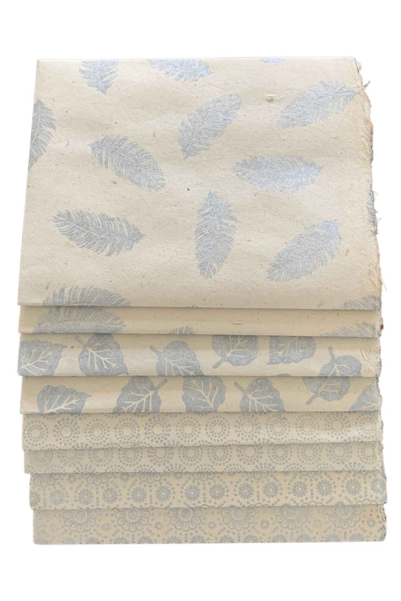 Surya Australia Fairtrade Lokta Paper Sheets from Nepal - Silver Bundle