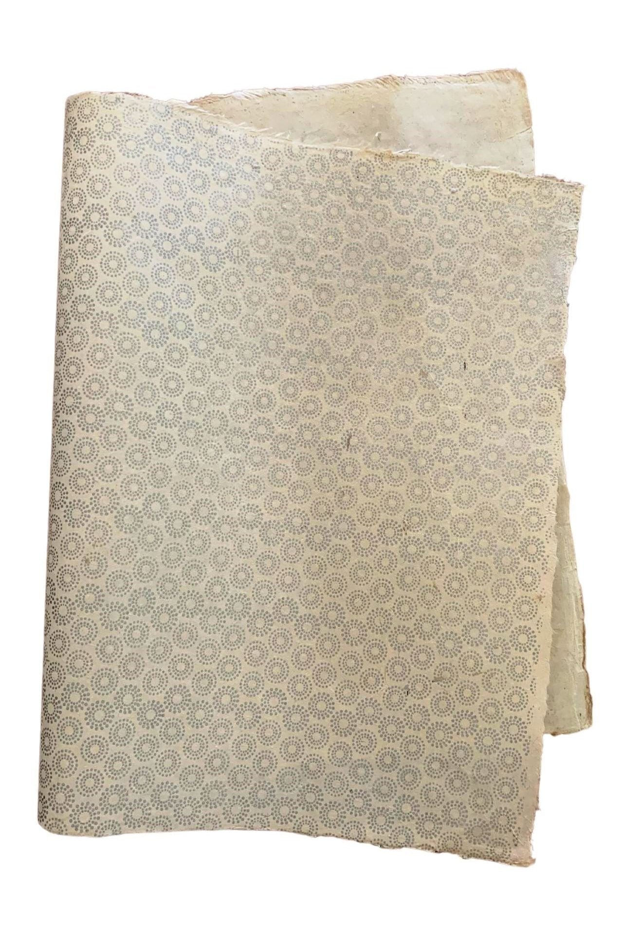 Surya Australia Treeless Lokta Paper Sheets from Nepal - Silver Snowflake