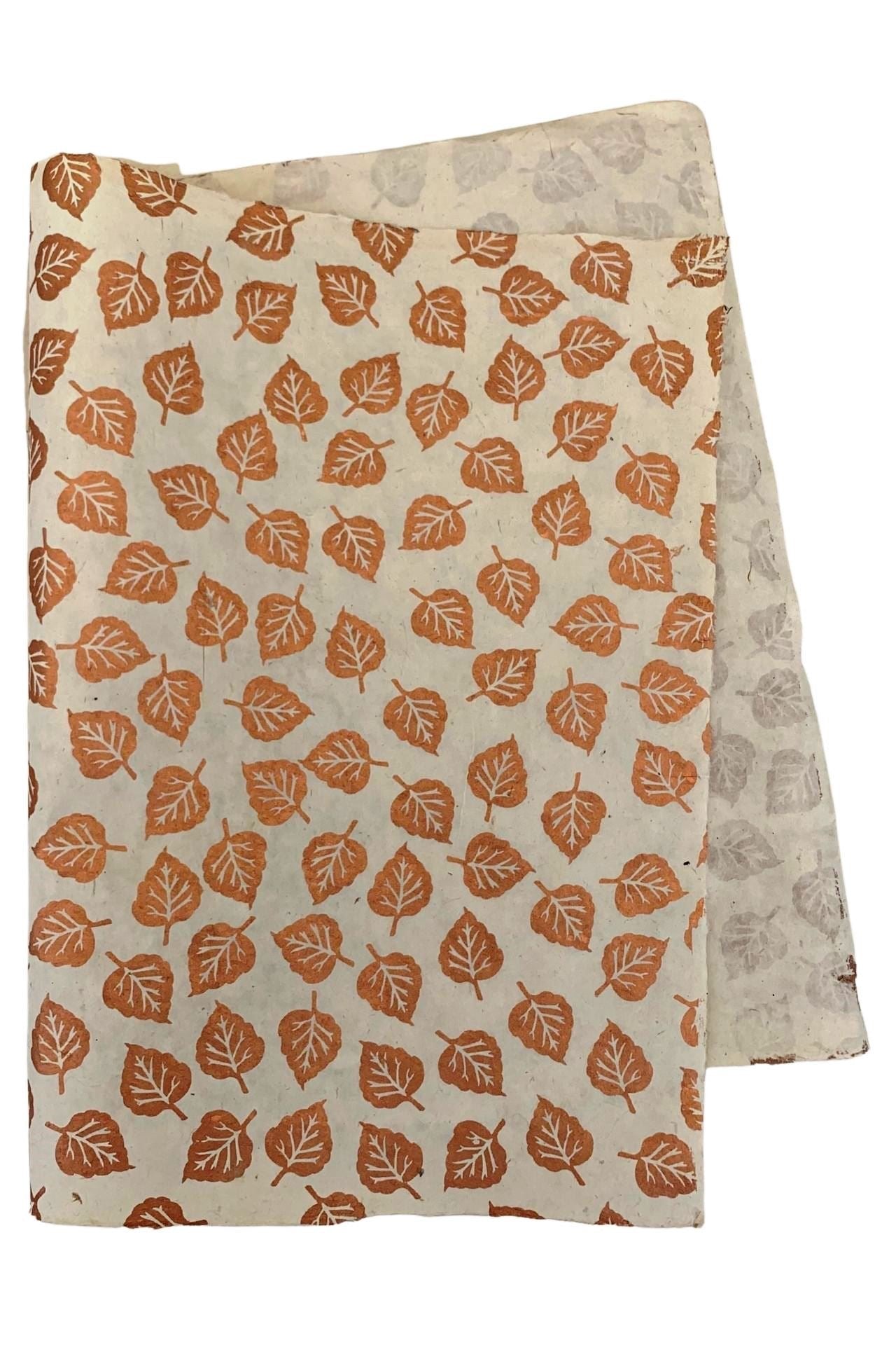 Surya Australia Sustainable Lokta paper Sheets from Nepal - Copper Leaf