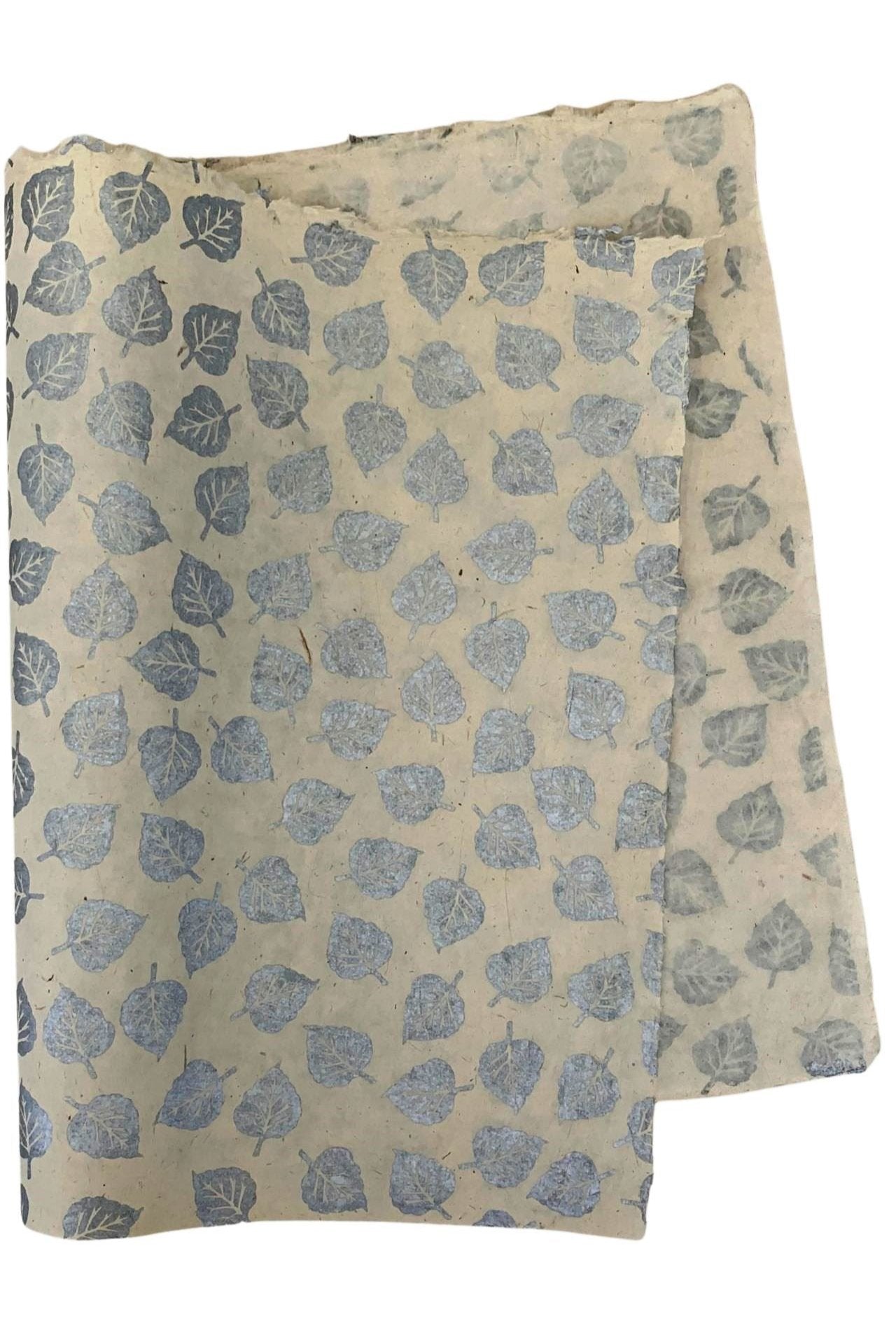 Surya Australia Treeless Lokta Paper Sheets from Nepal - Silver Leaf