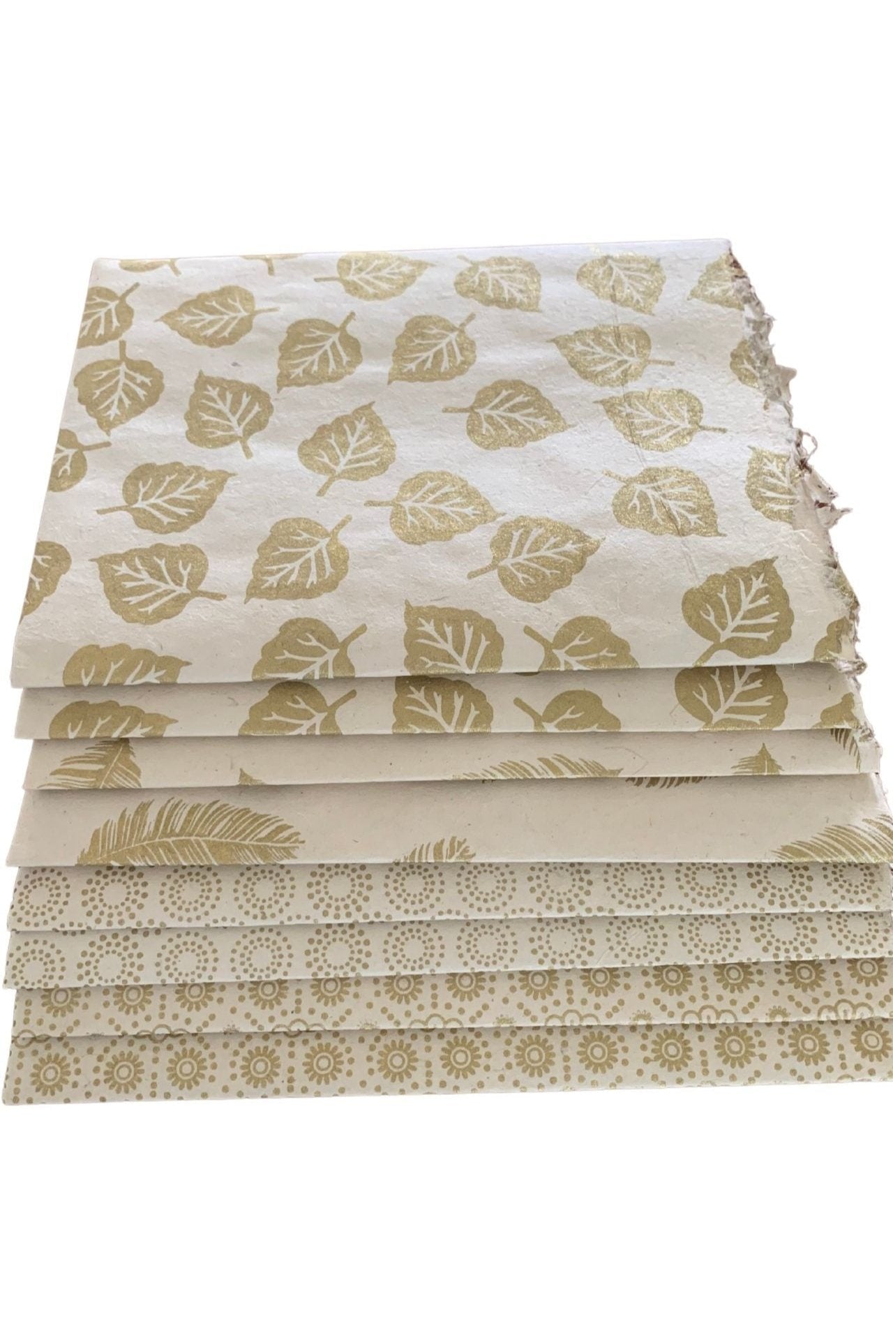 Surya Australia Lokta Paper Sheets from Nepal - Gold Bundle